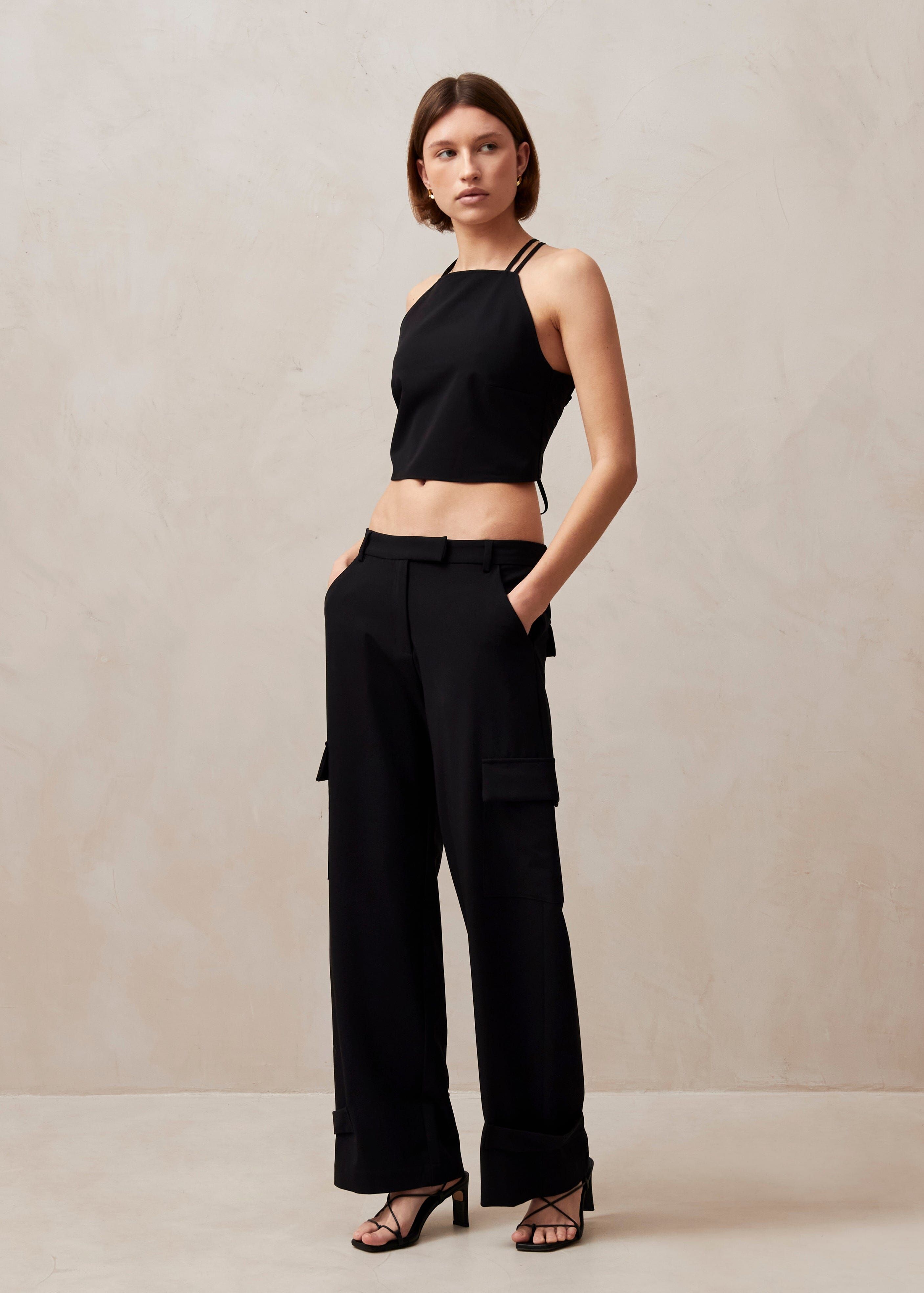 Rita Black Pants sold by Alohas