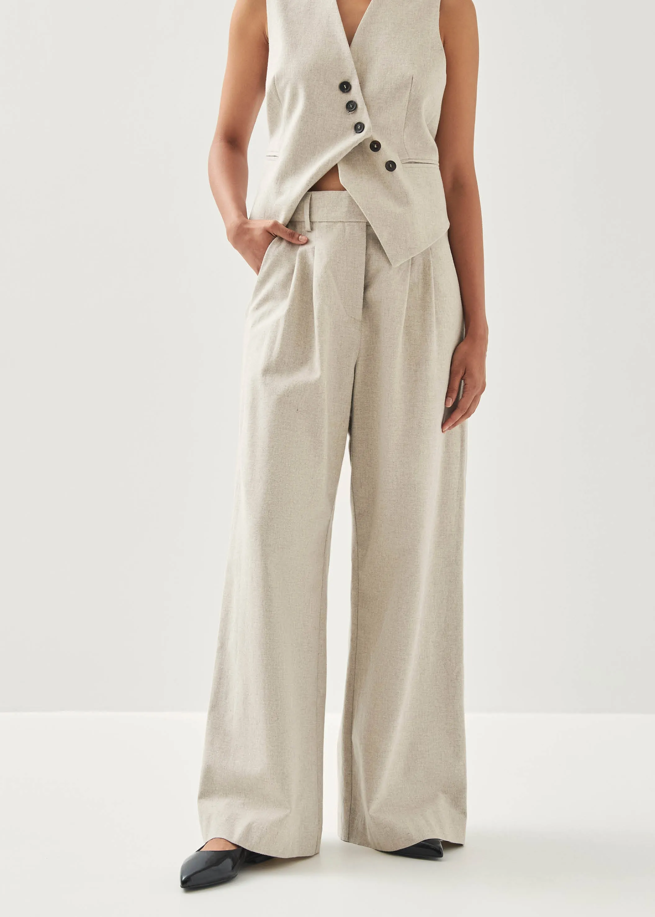 Meran Cream Trousers sold by Alohas product image thumbnail 4