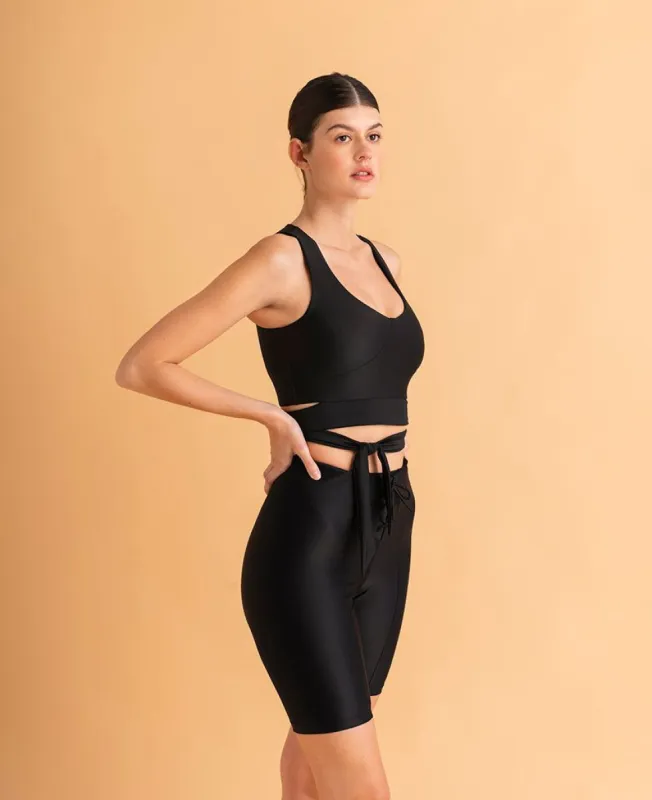 Petit Cross Short Black made by Alohas