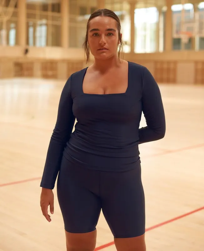 Core Long Top Deep Blue sold by Alohas