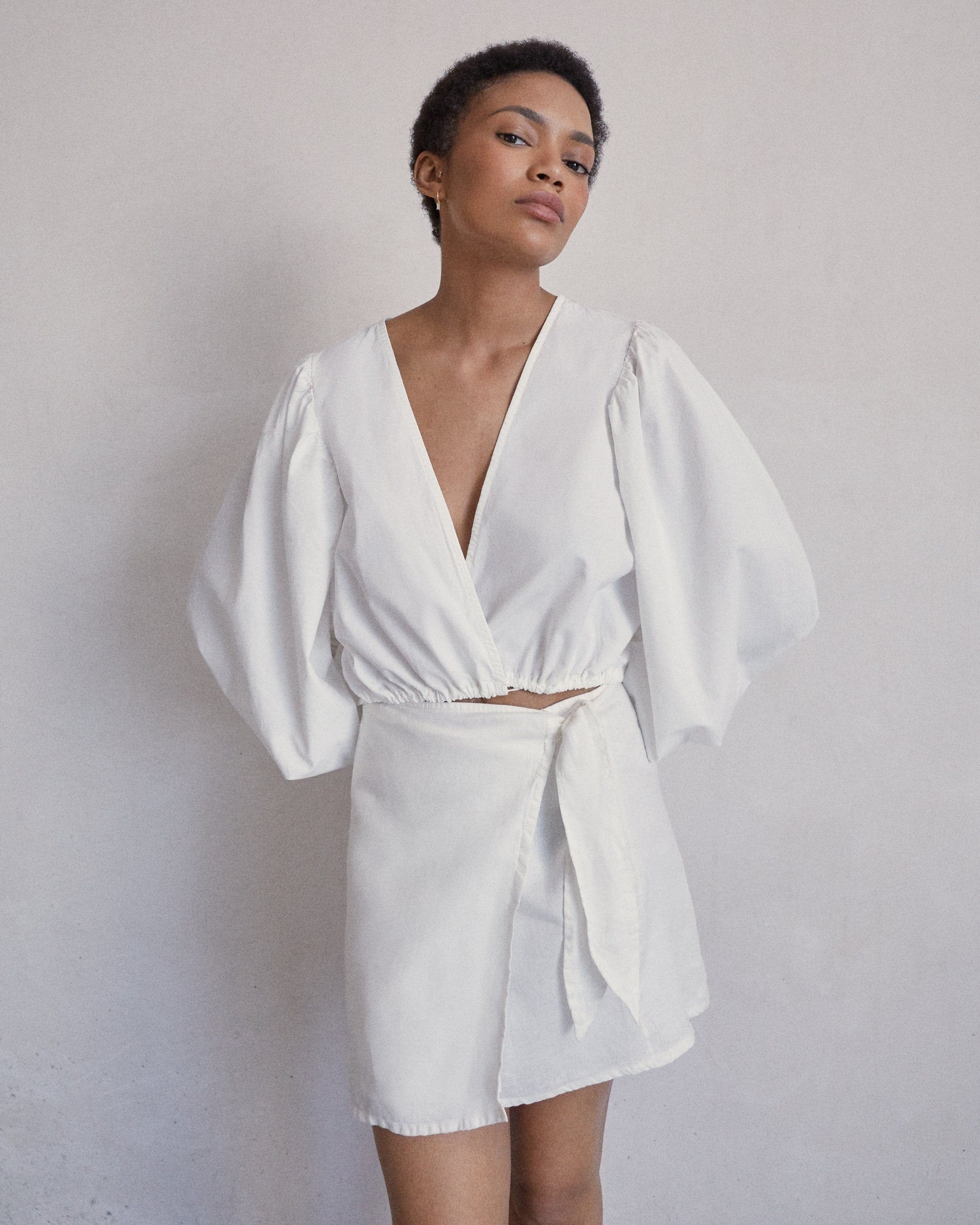 Dazzling Off White Blouse sold by Alohas product image thumbnail 2