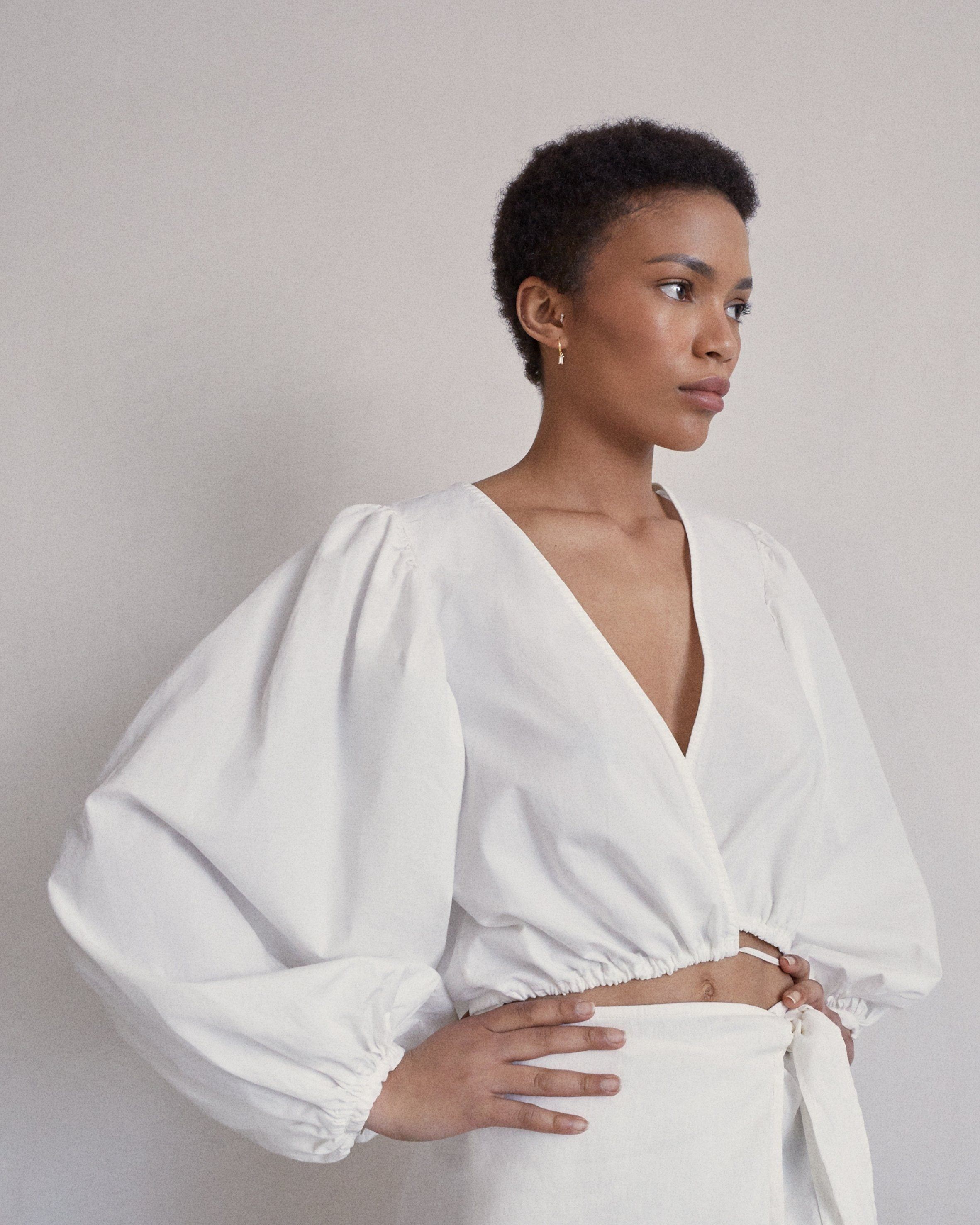 Dazzling Off White Blouse sold by Alohas product image thumbnail 5