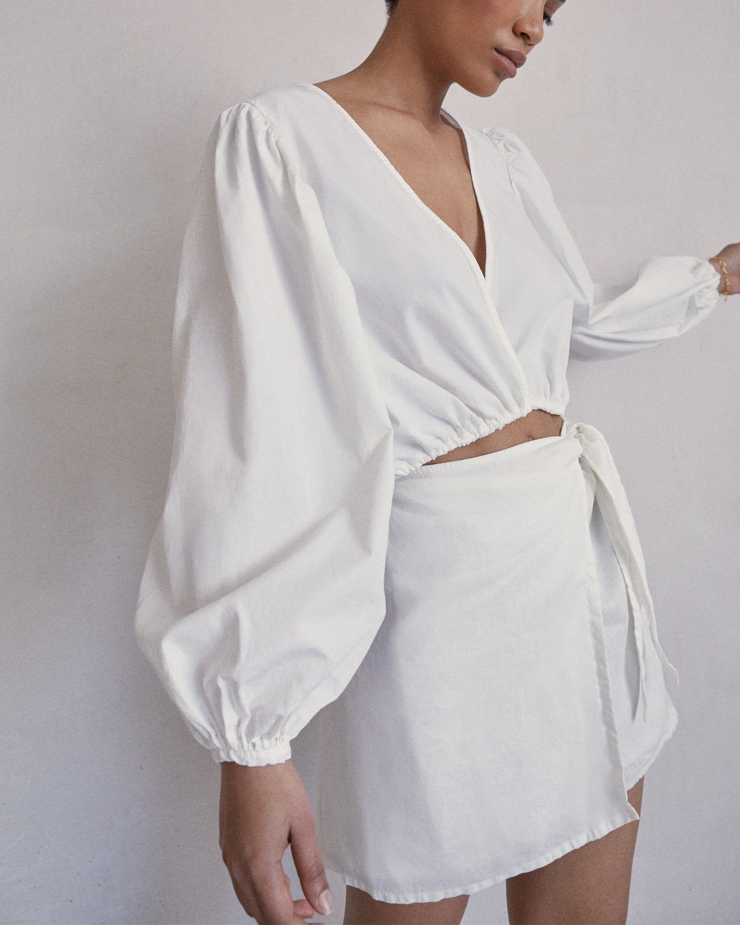 Dazzling Off White Blouse sold by Alohas