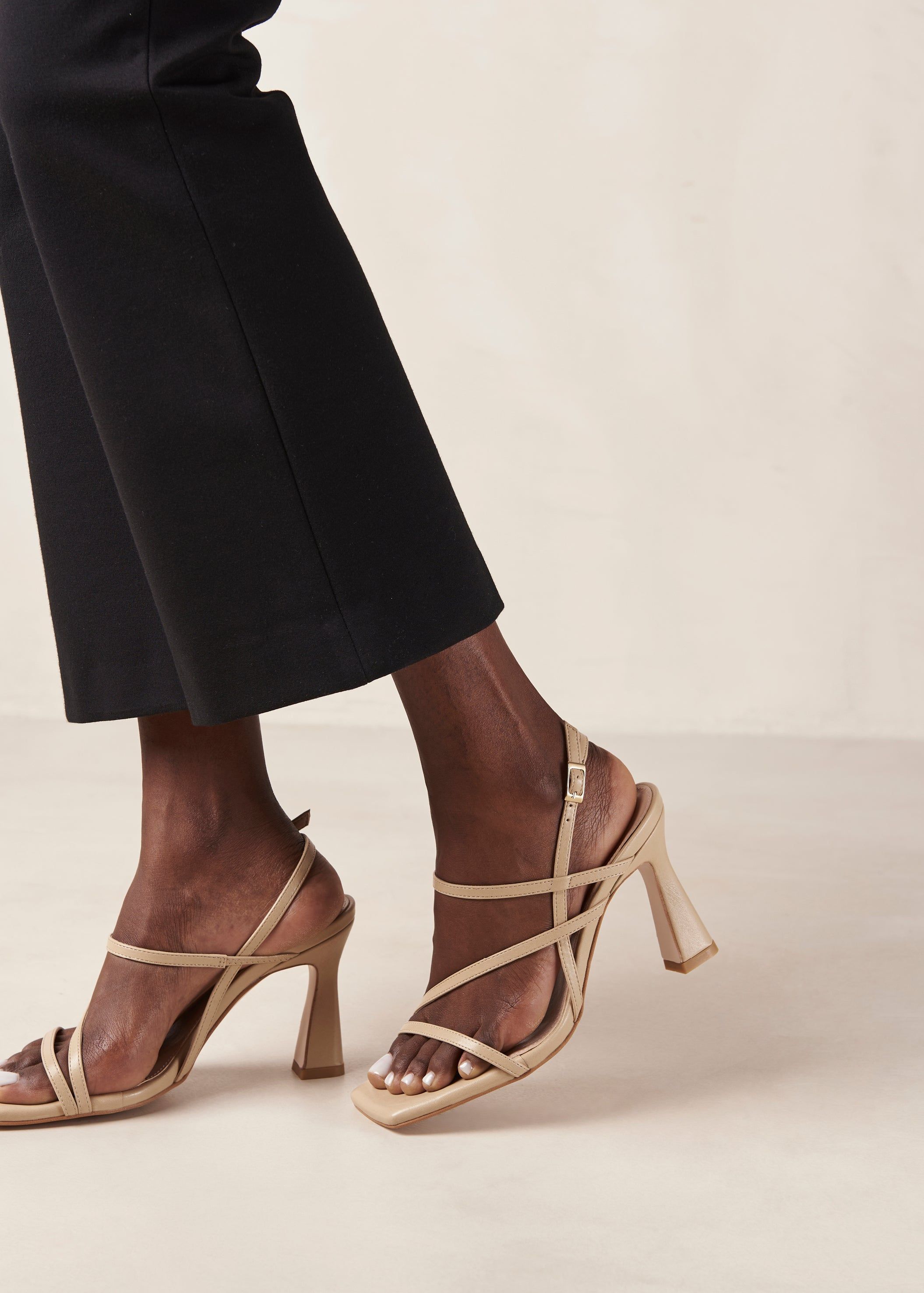 Kassia Tahini Beige Vegan Leather Sandals sold by Alohas product image thumbnail 5