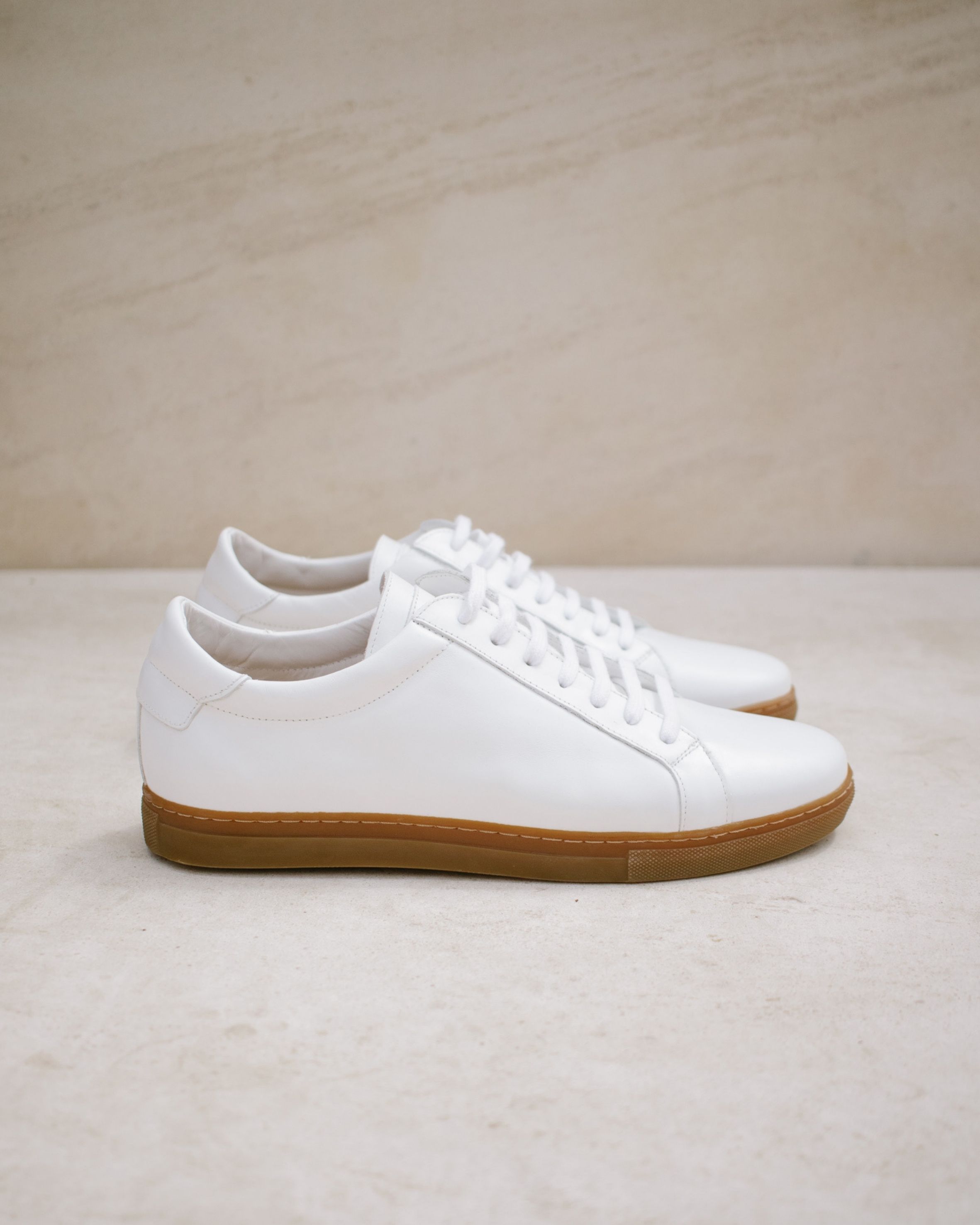 Tokyo - Men Leather Sneakers - Caramel sold by Alohas product image thumbnail 2