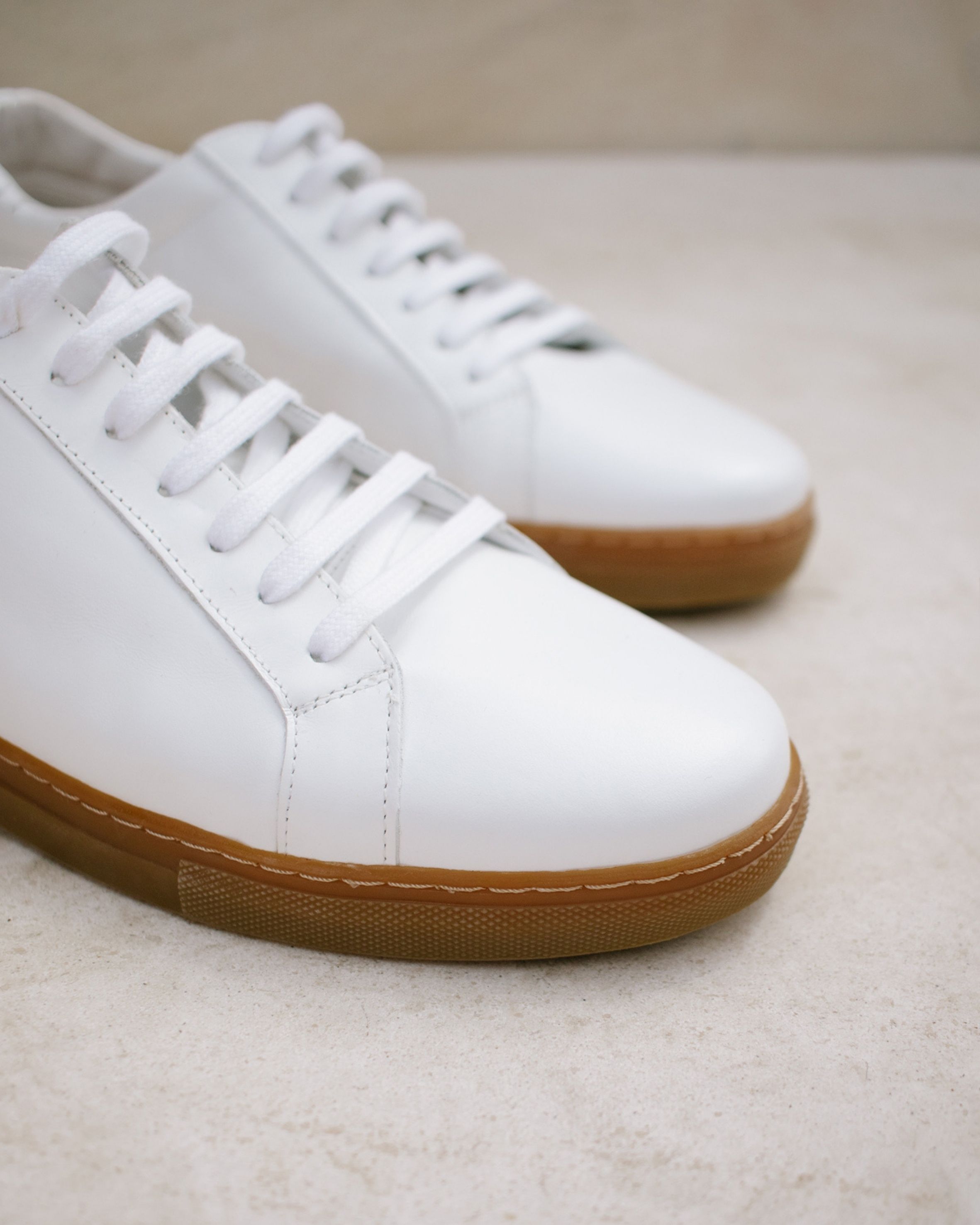 Tokyo - Men Leather Sneakers - Caramel sold by Alohas product image thumbnail 4