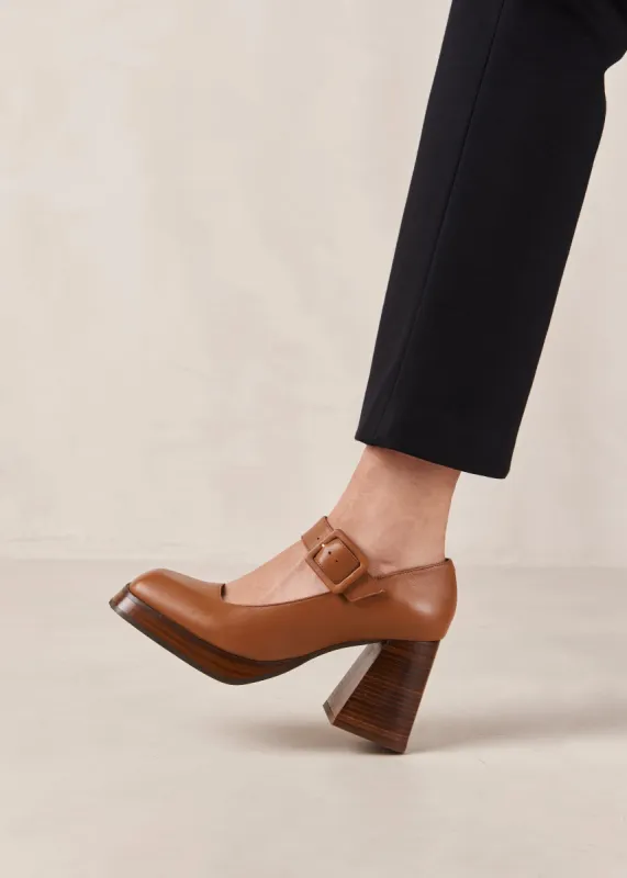 Oregon Tan Leather Pumps sold by Alohas