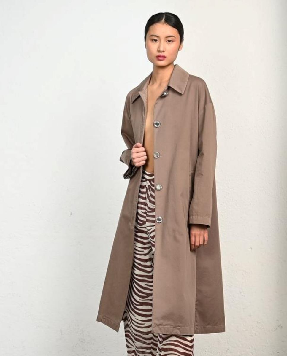 Flash Trench Coat Nutmeg Brown sold by Alohas product image thumbnail 2