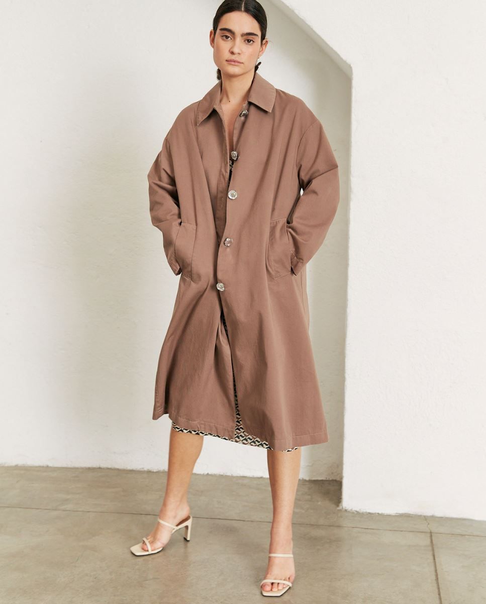 Flash Trench Coat Nutmeg Brown sold by Alohas product image thumbnail 5
