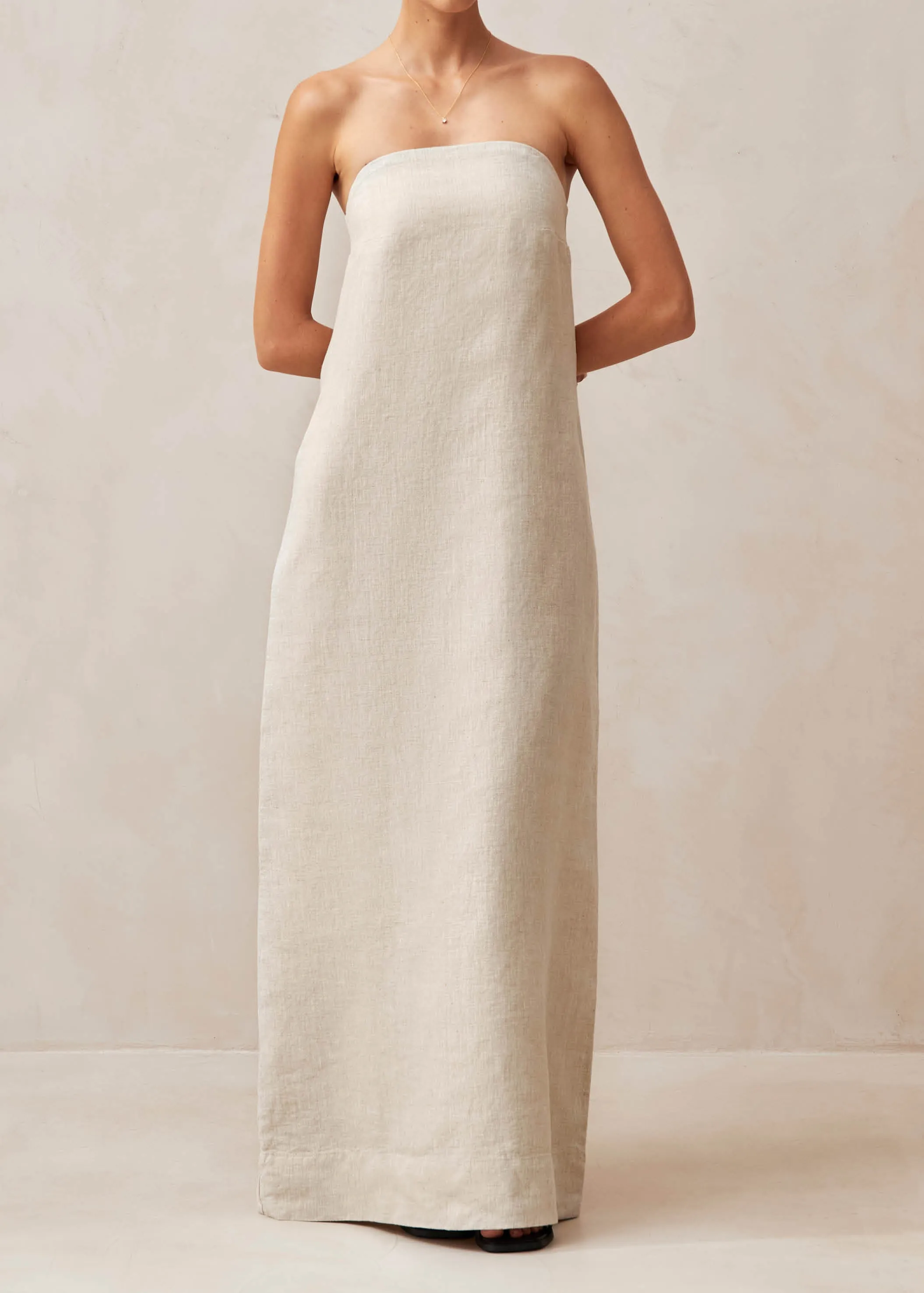 Dinka Natural Maxi Dress sold by Alohas product image thumbnail 5