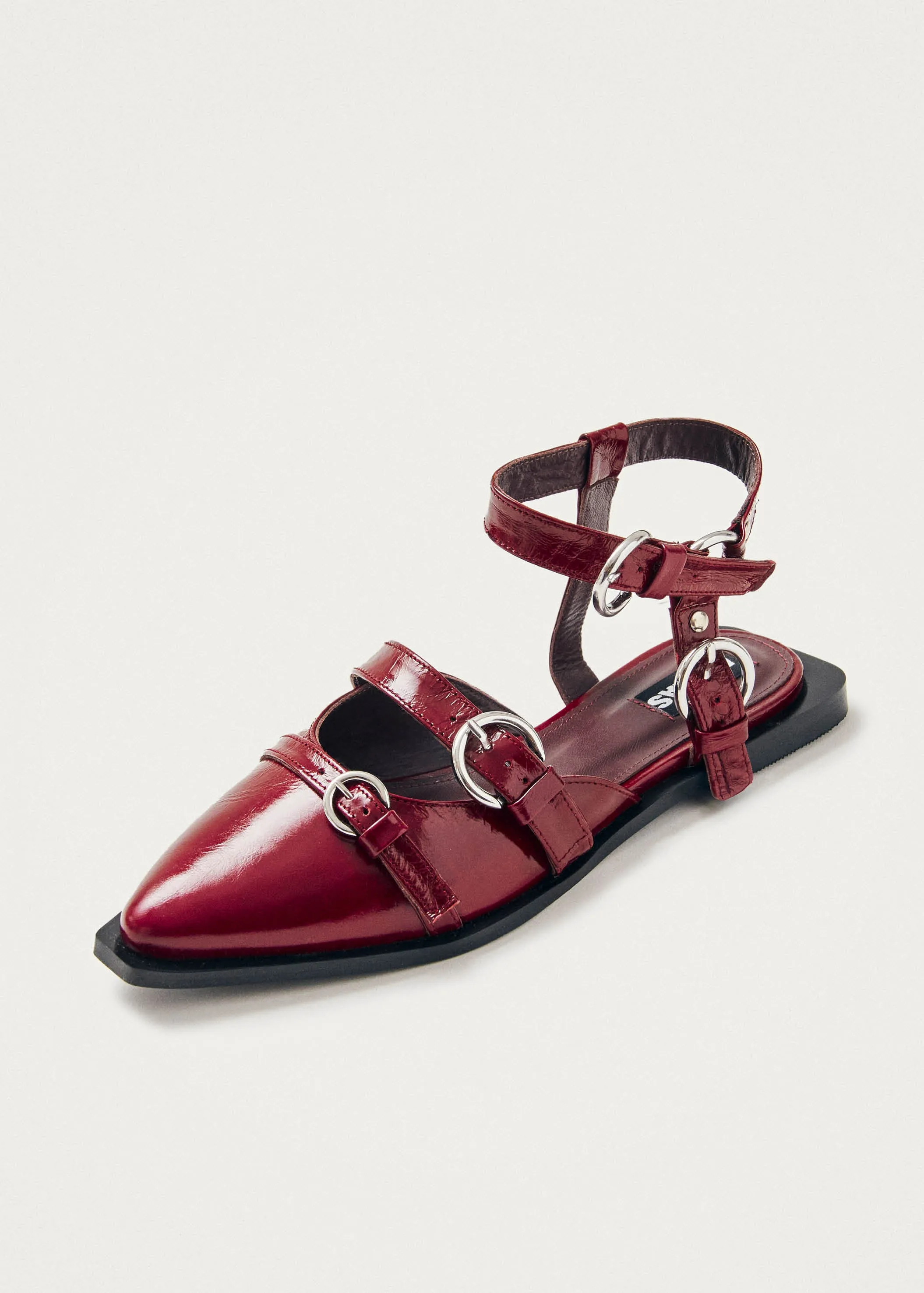 Thalara Onix Burgundy Leather Ballet Flats sold by Alohas product image thumbnail 2