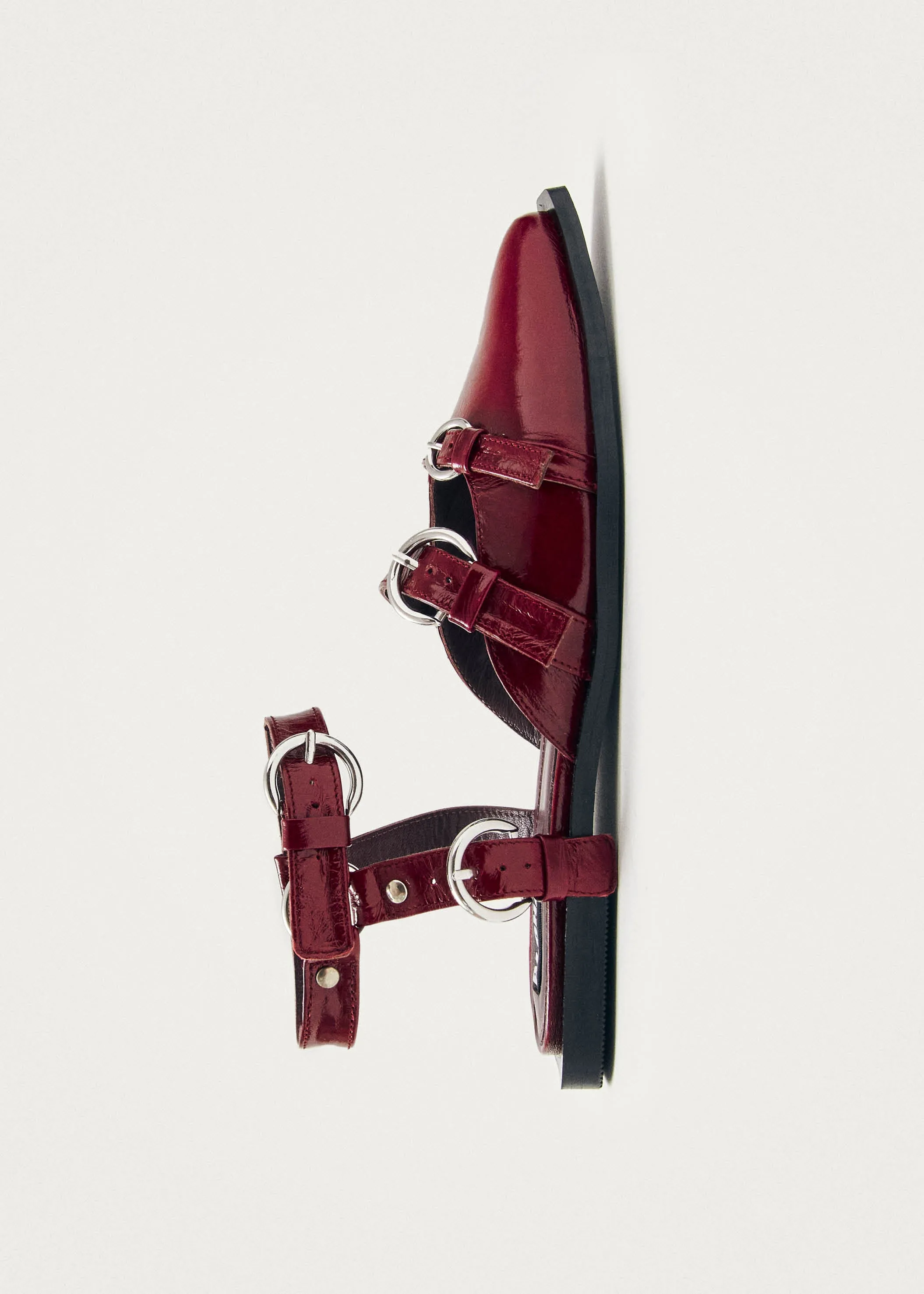 Thalara Onix Burgundy Leather Ballet Flats sold by Alohas product image thumbnail 5