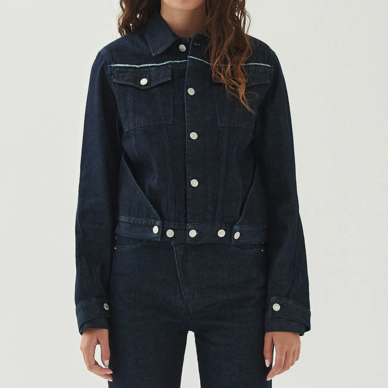 Sand Indigo Denim Jacket sold by Alohas product image thumbnail 3