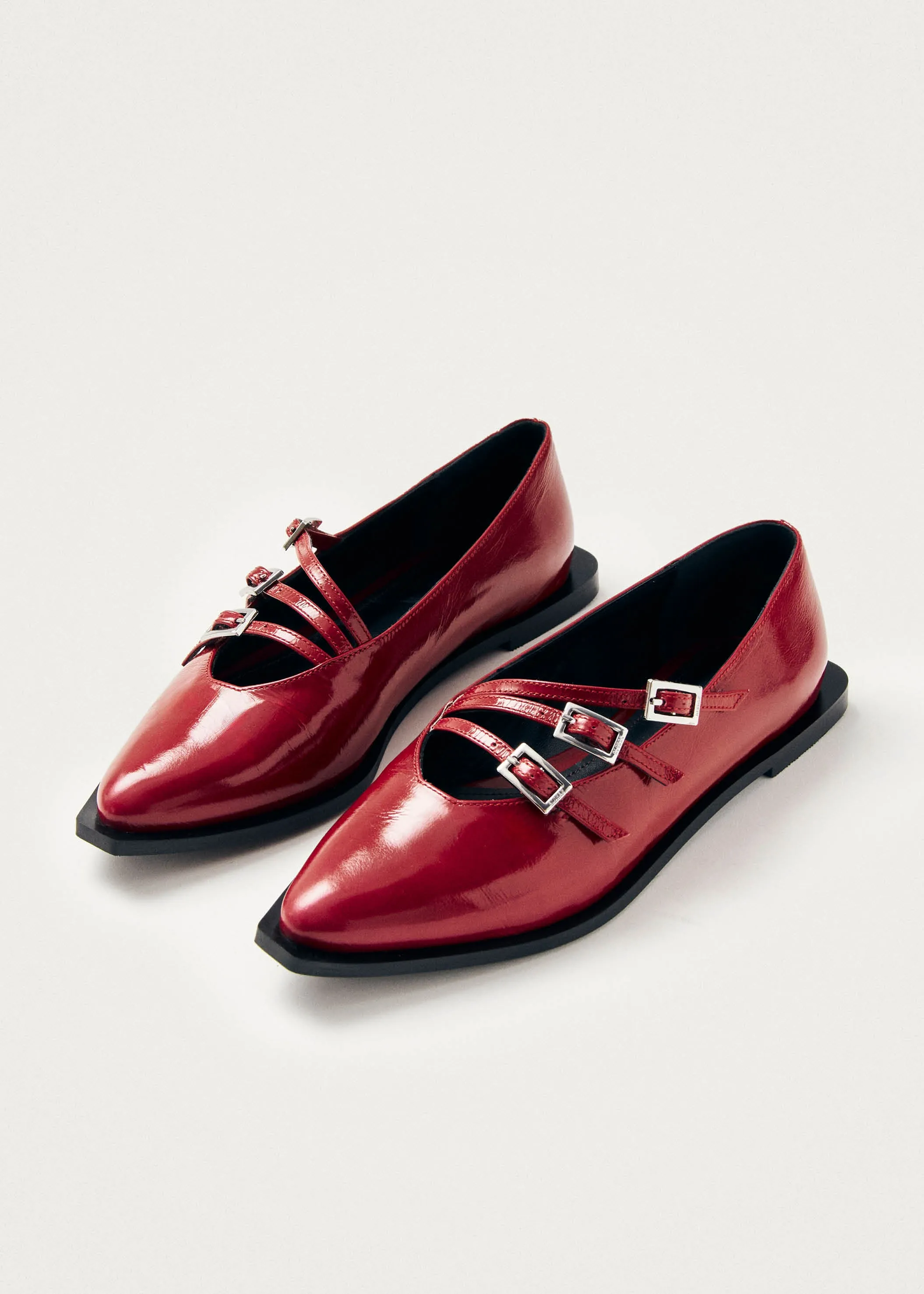 Jive Onix Red Leather Ballet Flats sold by Alohas product image thumbnail 2