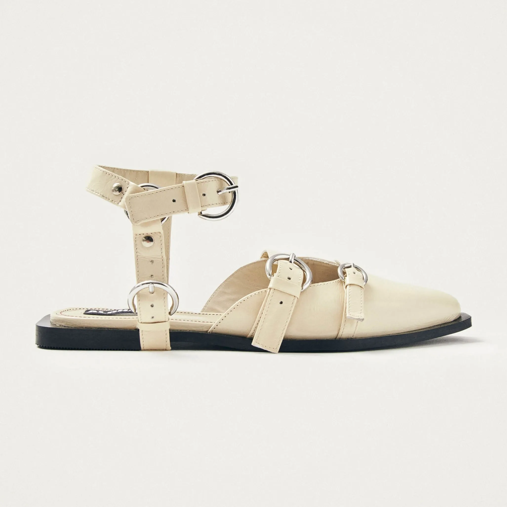 Thalara Onix Cream Leather Ballet Flats sold by Alohas product image thumbnail 3