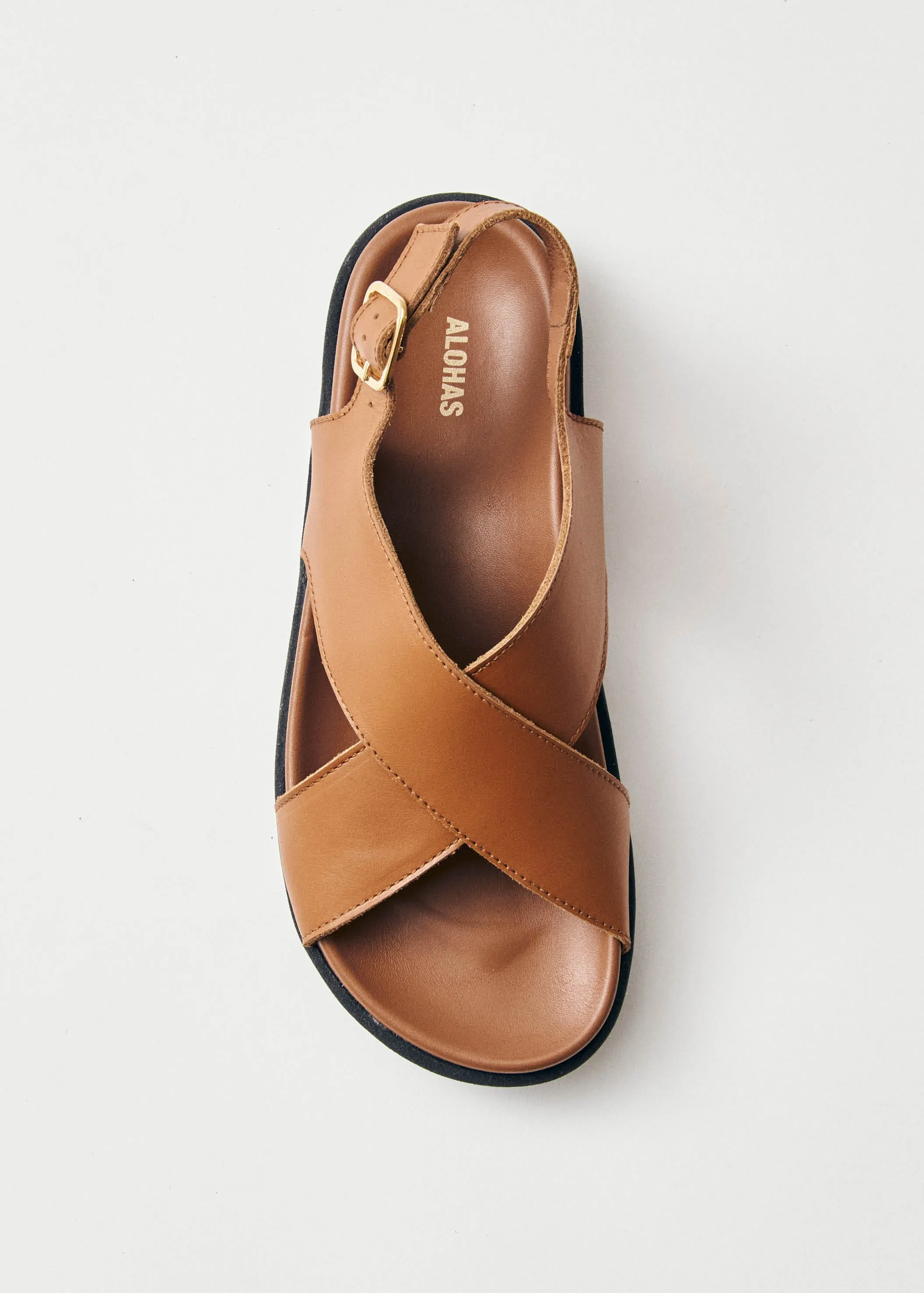 Nico Tan Leather Sandals sold by Alohas product image thumbnail 4