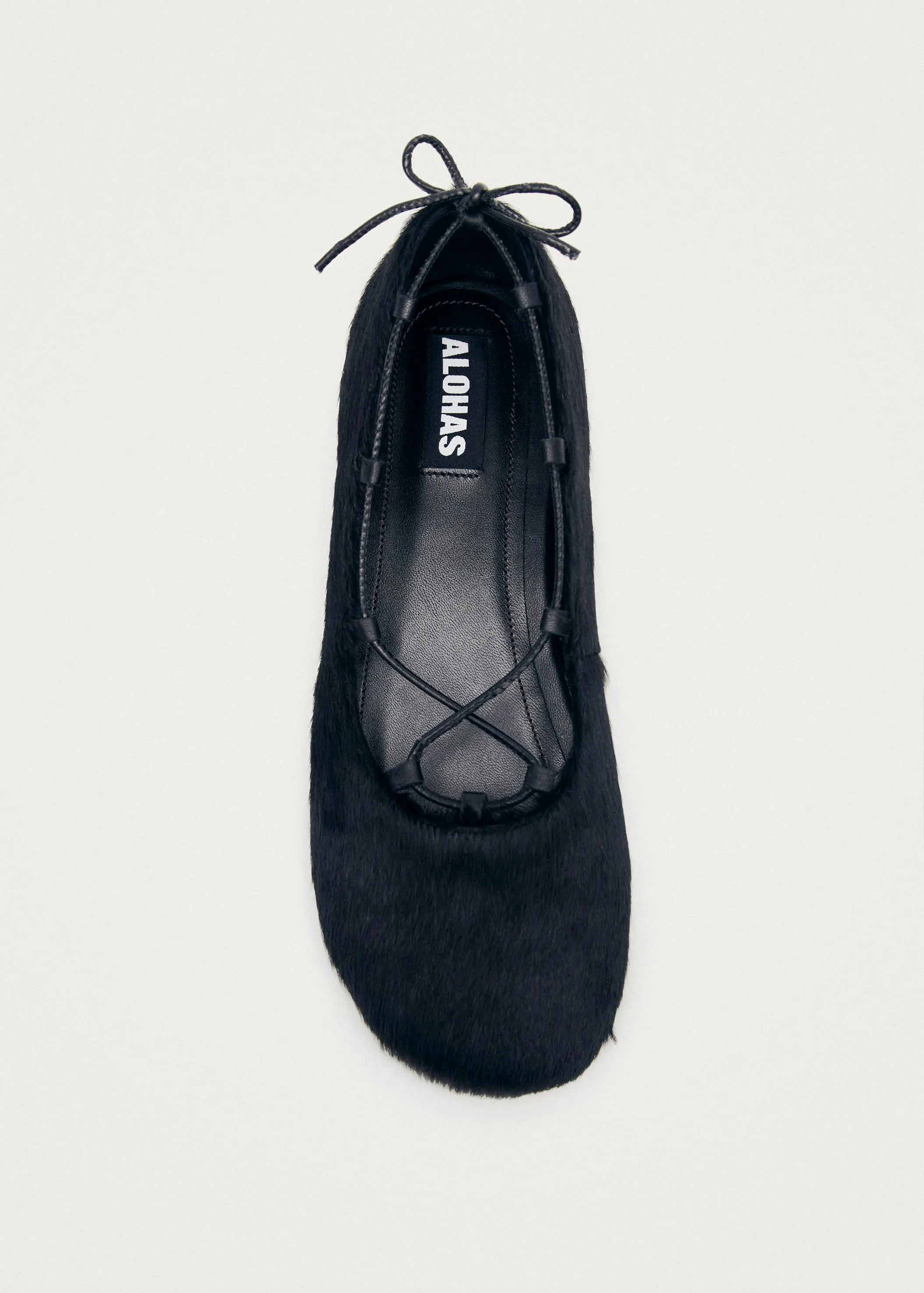 Hollis Soft Black Leather Ballet Flats sold by Alohas product image thumbnail 4