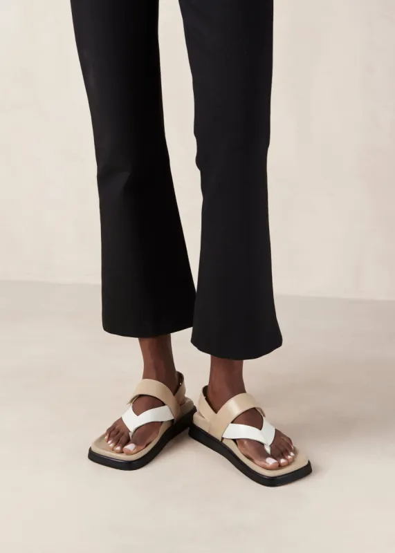 Decade Bicolor Stone Beige Bright White sold by Alohas