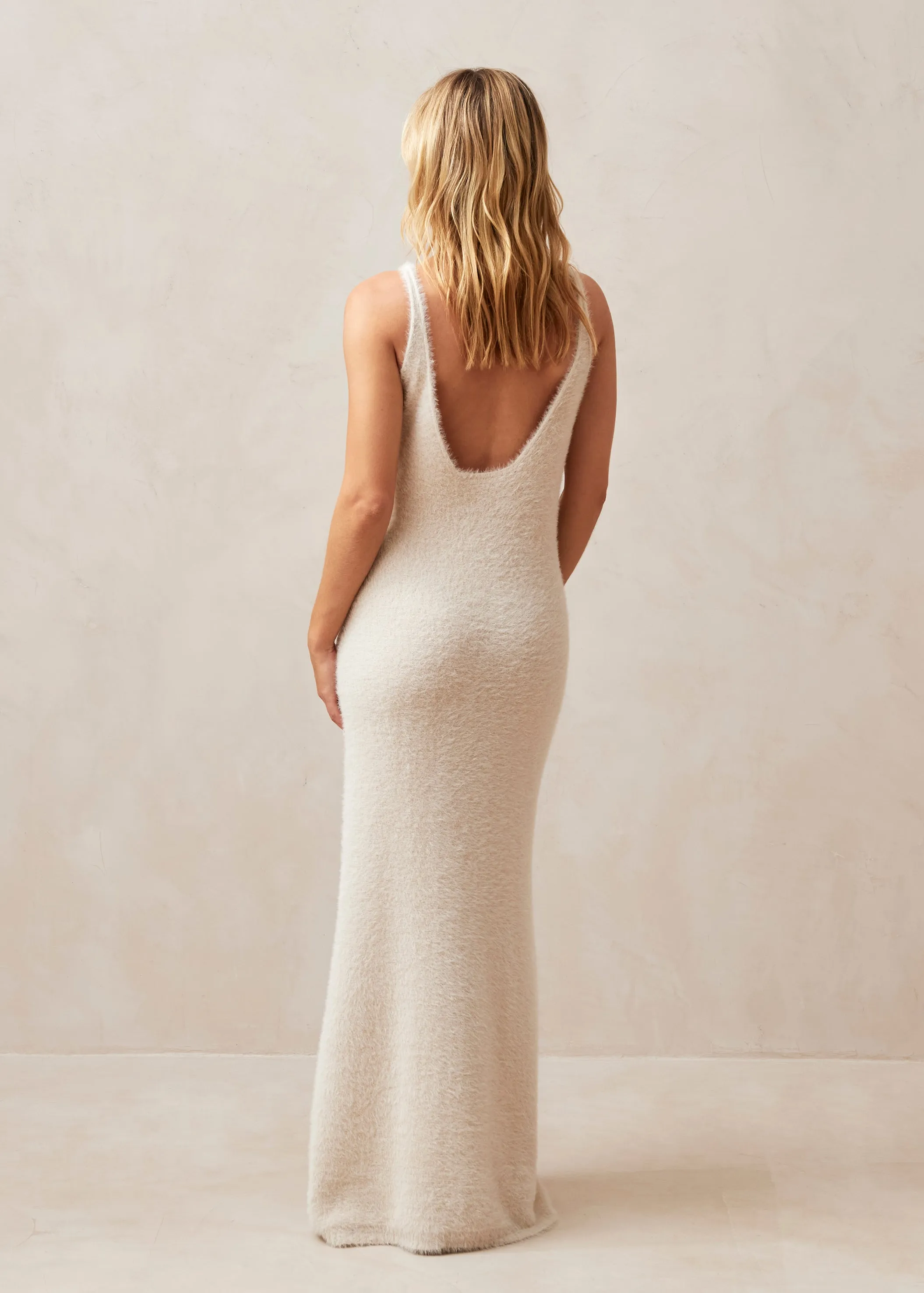Ski Ecru Tricot Maxi Dress sold by Alohas product image thumbnail 3