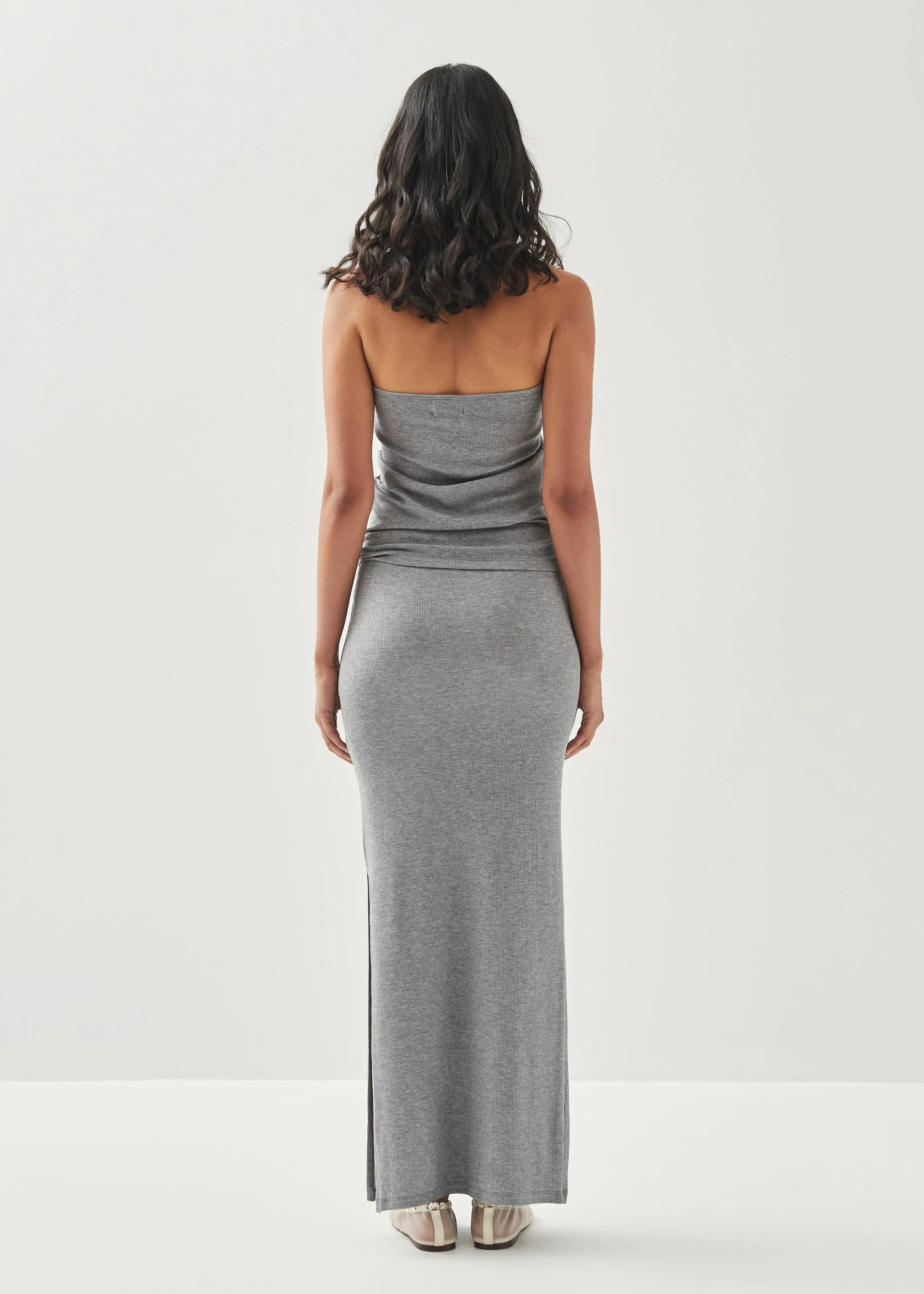 Perla Grey Melange Skirt sold by Alohas product image thumbnail 2