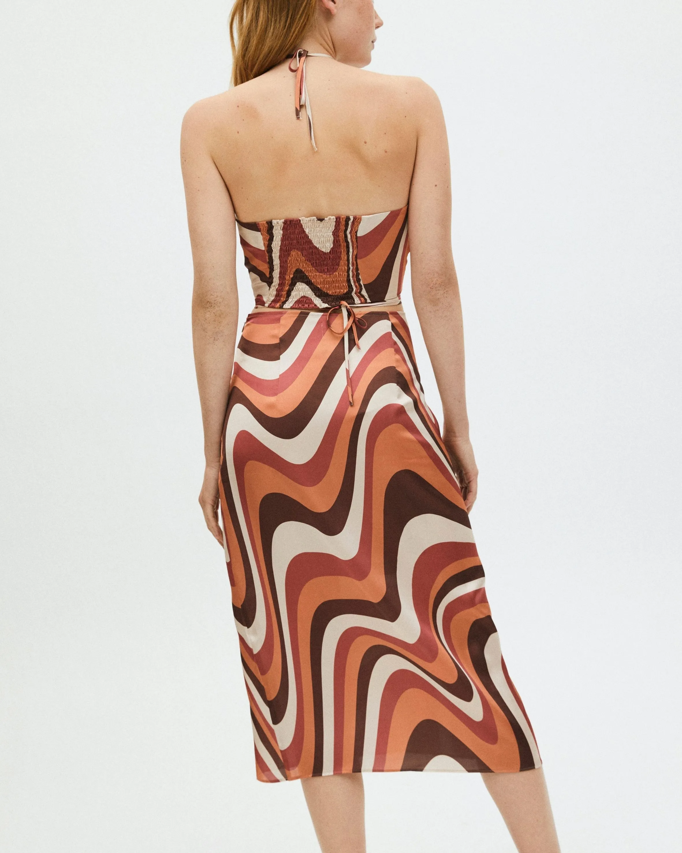 High Tied Red Skirt sold by Alohas product image thumbnail 2