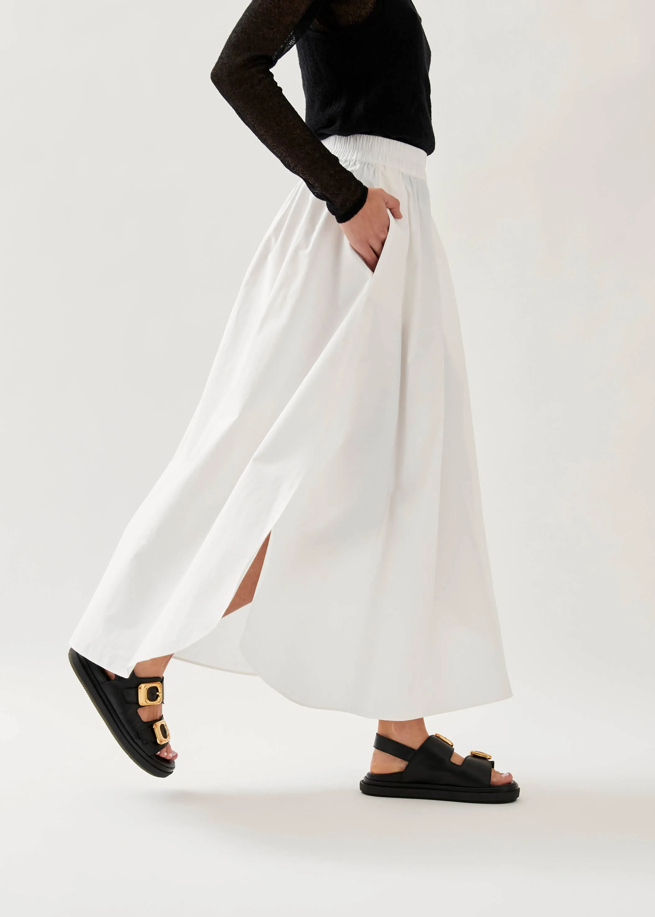 Daria Black Leather Sandals sold by Alohas product image thumbnail 2