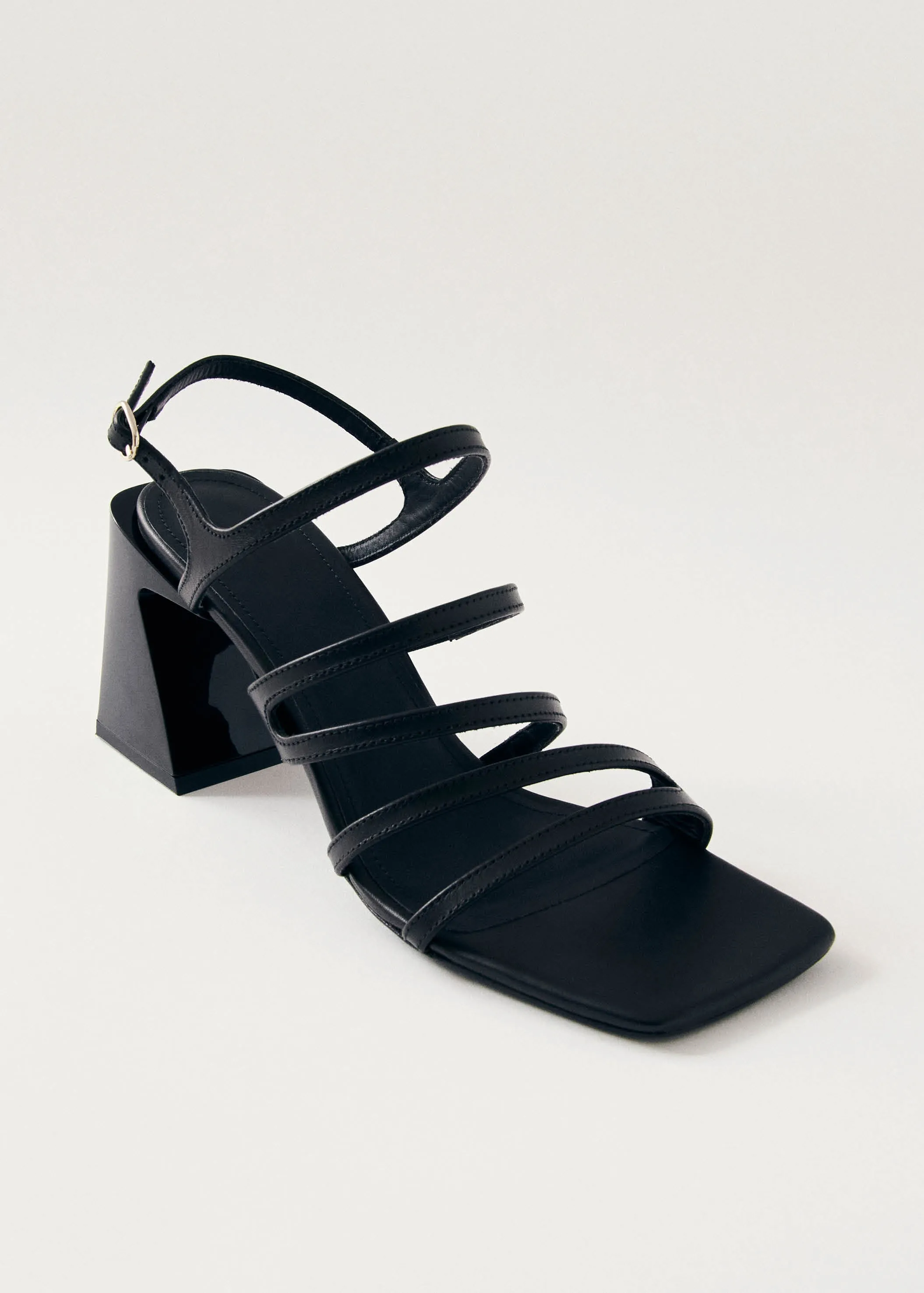Aubrey Total Black Leather Sandals sold by Alohas product image thumbnail 5
