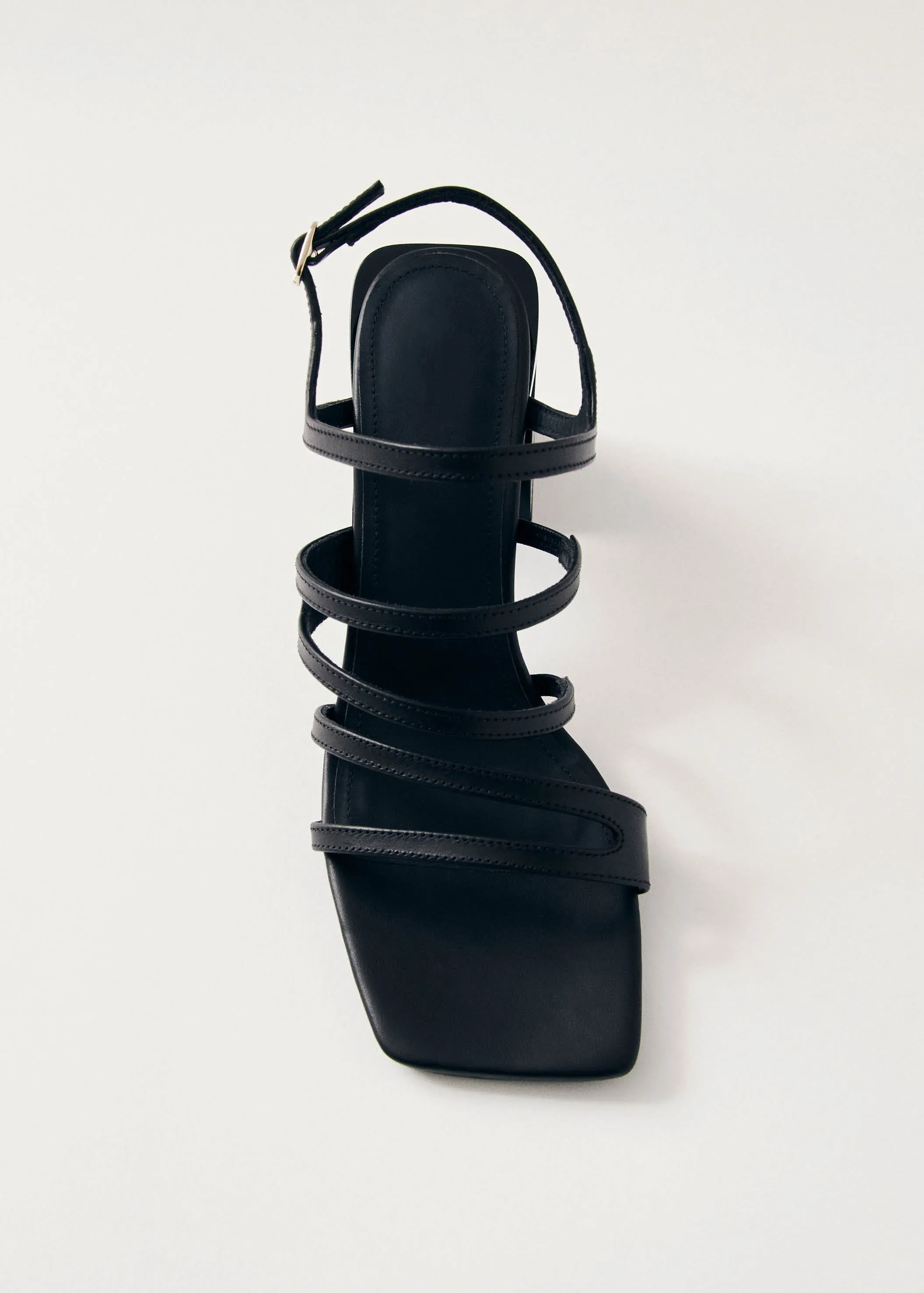 Aubrey Total Black Leather Sandals sold by Alohas product image thumbnail 4