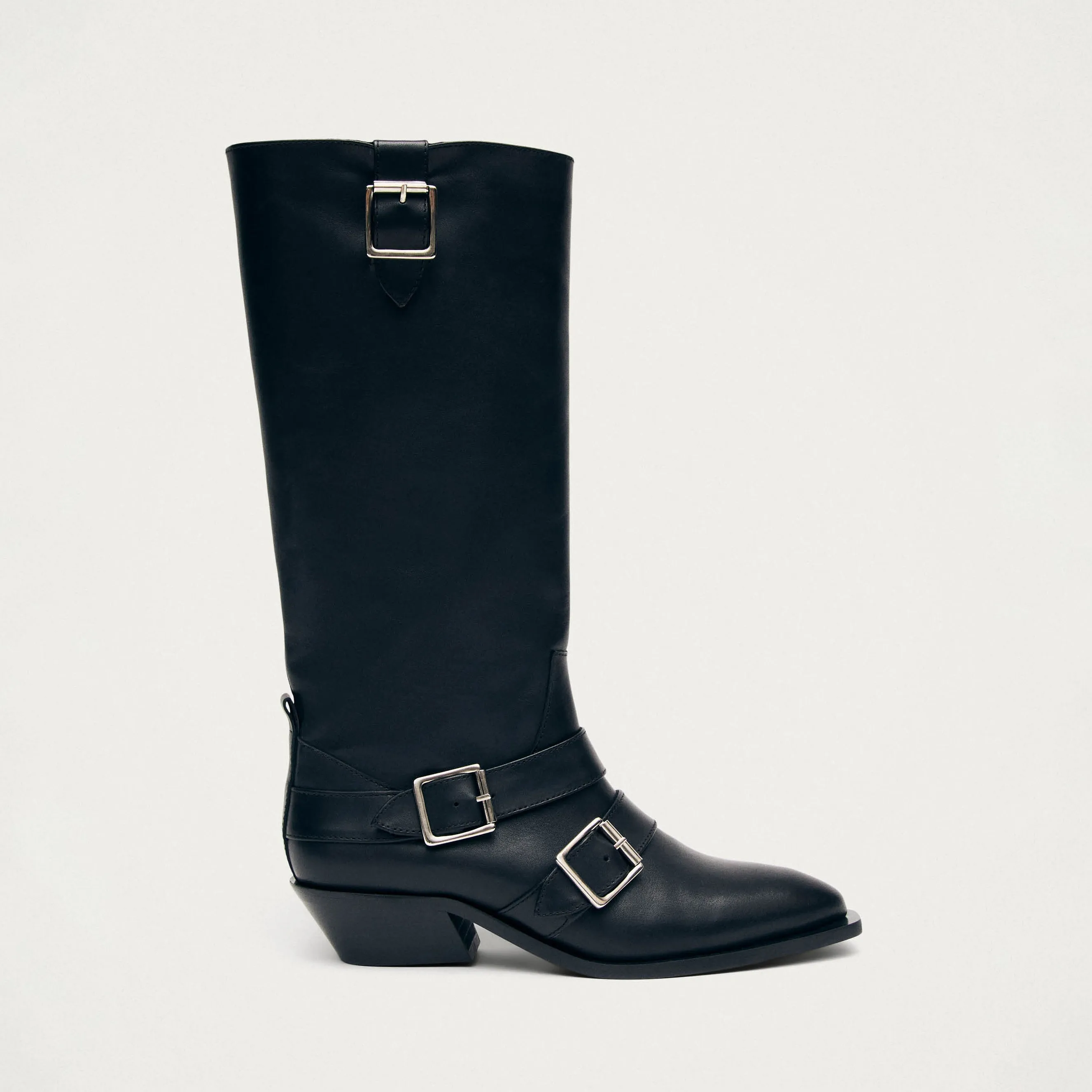 Ryder Black Leather Boots sold by Alohas product image thumbnail 3