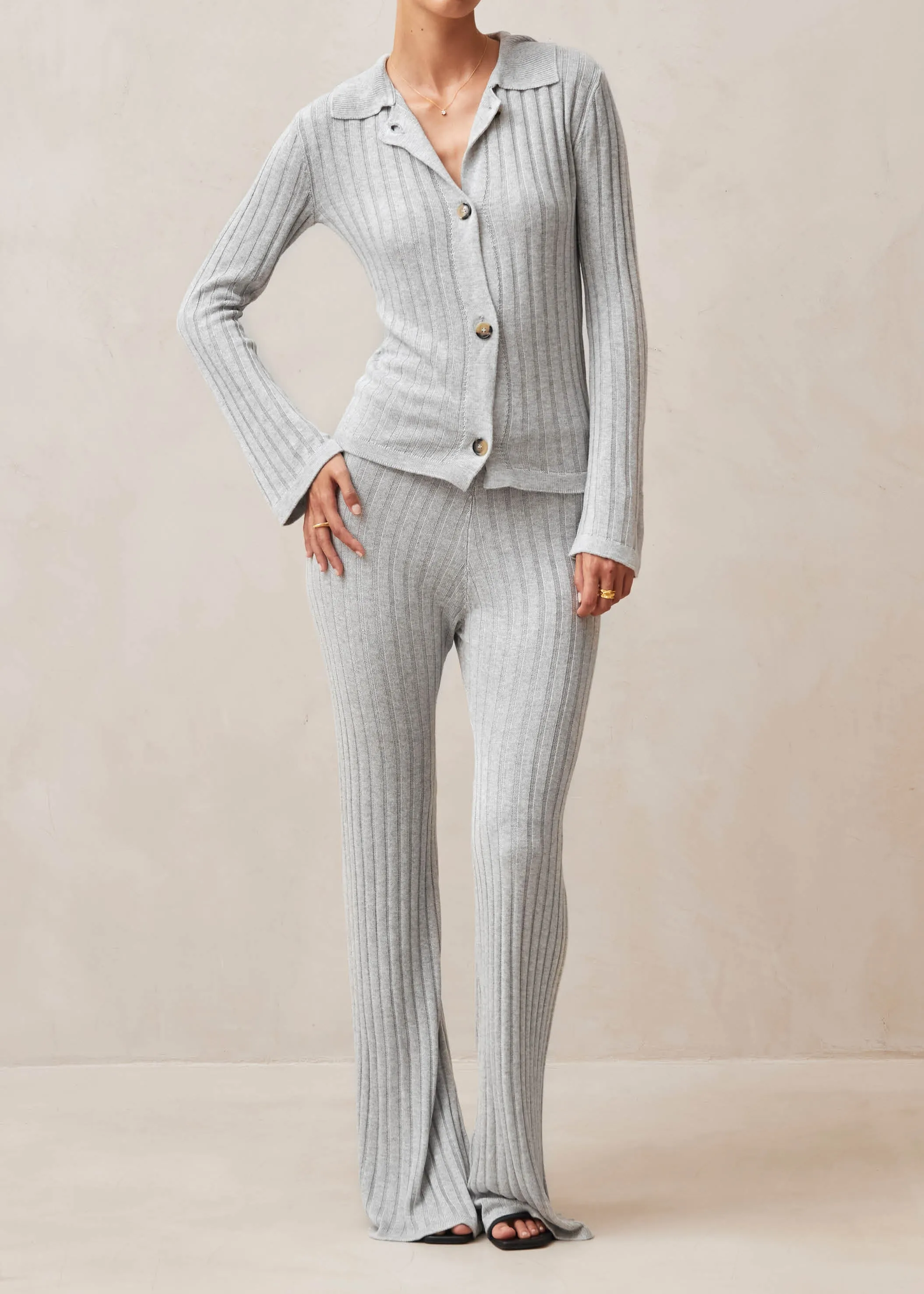 Michelle Grey Tricot Sweater sold by Alohas product image thumbnail 4