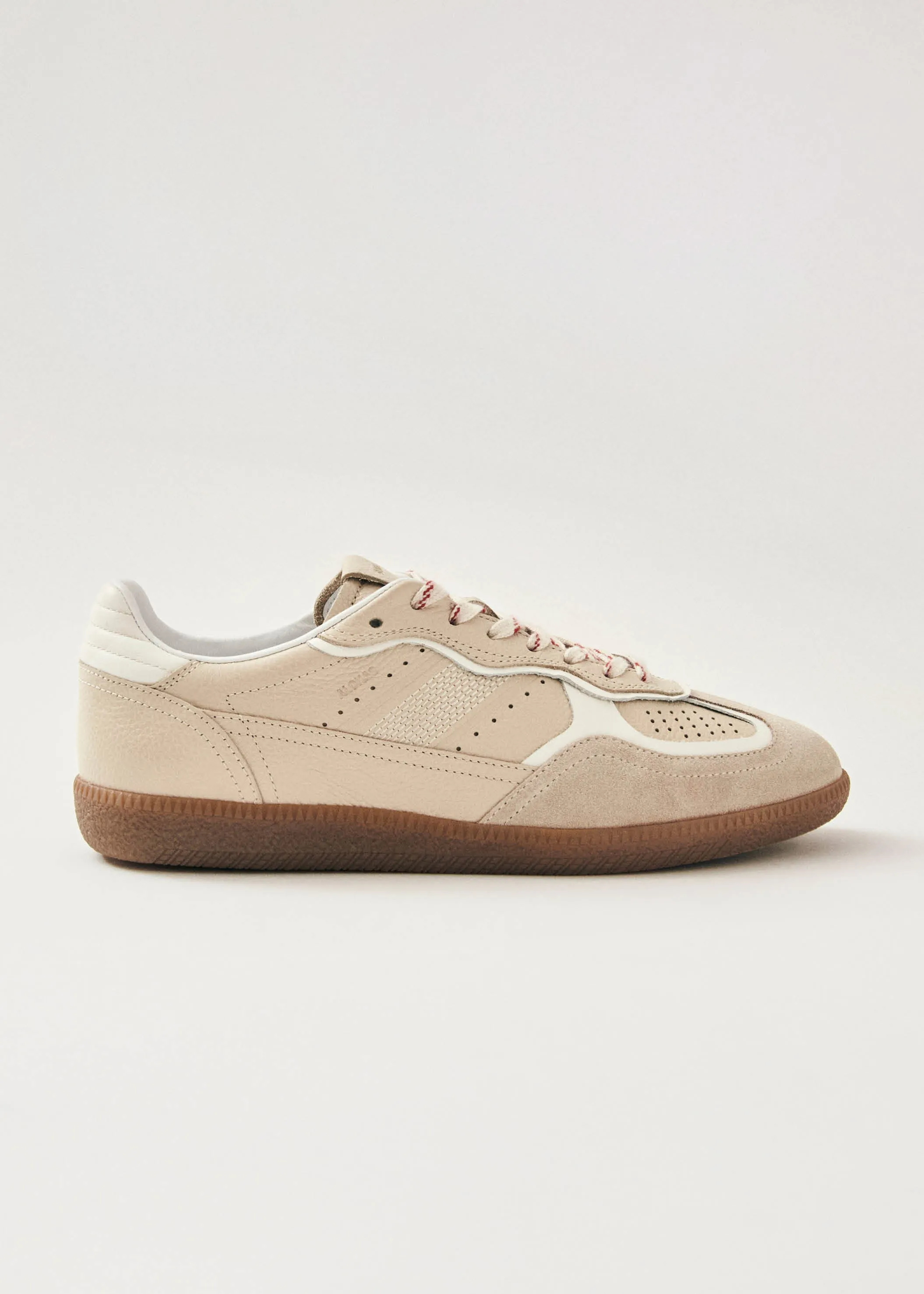 Tb.490 Rife Grain Cream Leather Sneakers sold by Alohas