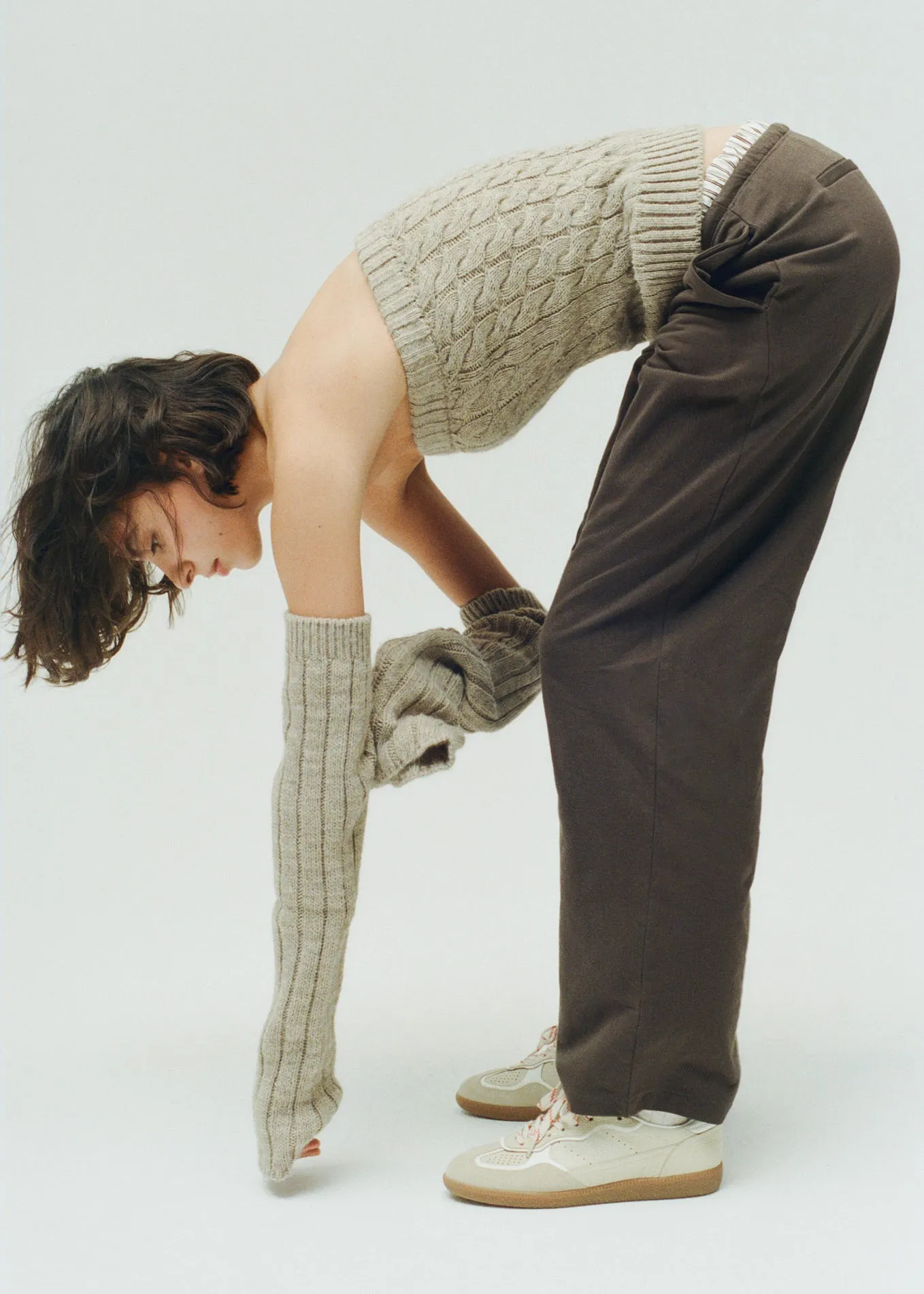 Tb.490 Rife Grain Cream Leather Sneakers sold by Alohas product image thumbnail 2