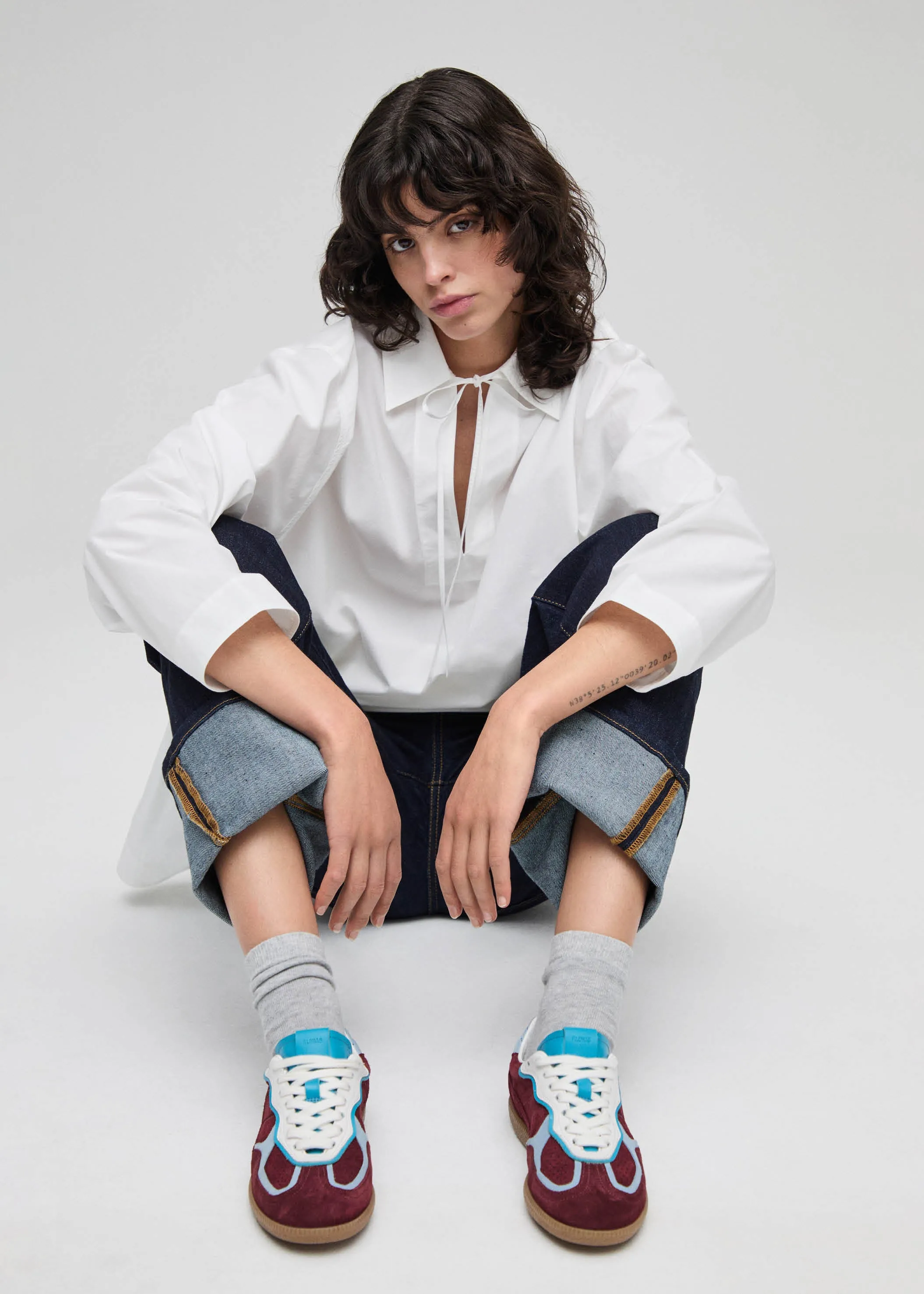 Tb.490 Rife Burgundy Leather Sneakers sold by Alohas product image thumbnail 2