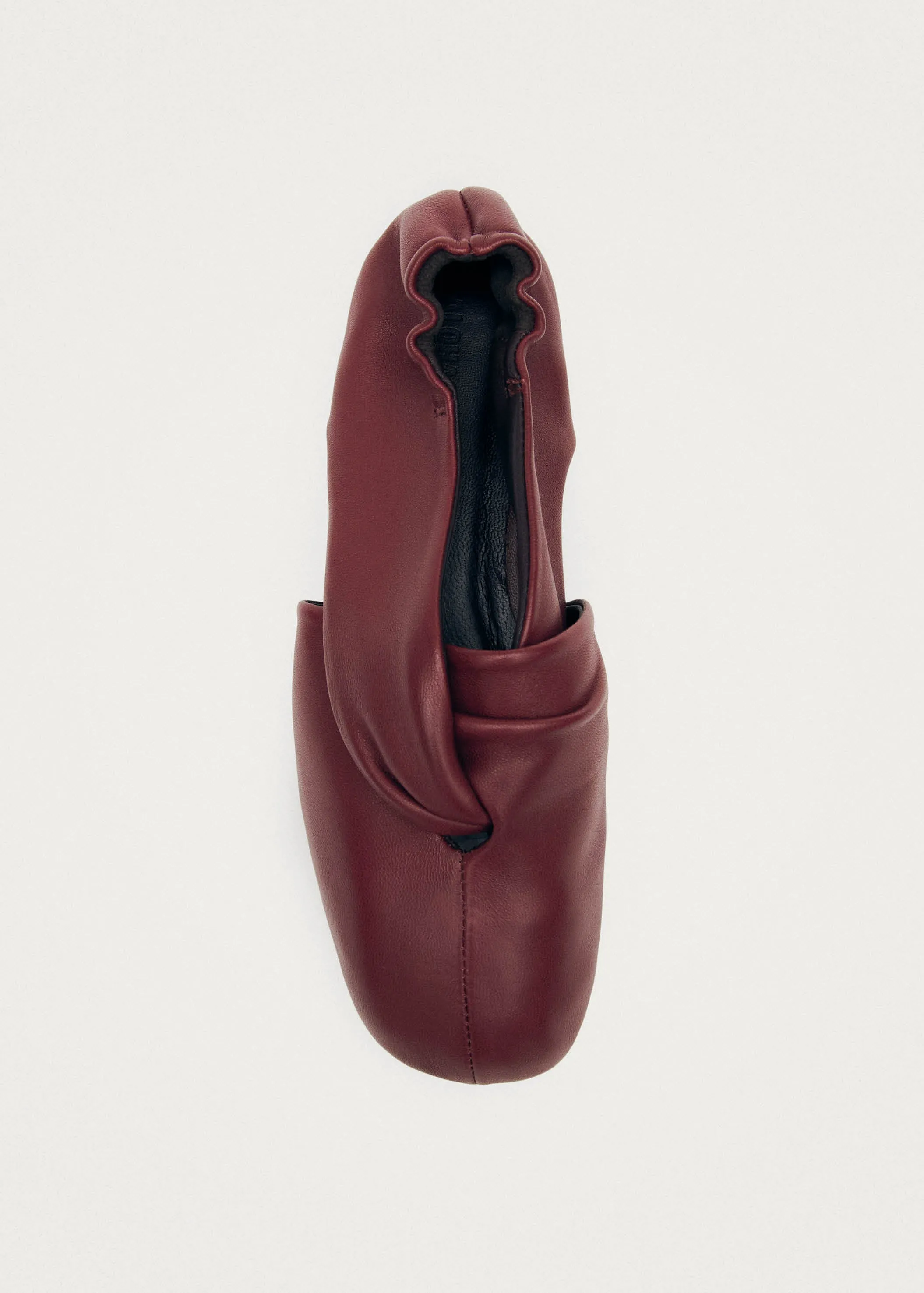 Alaula Burgundy Leather Ballet Flats sold by Alohas product image thumbnail 4