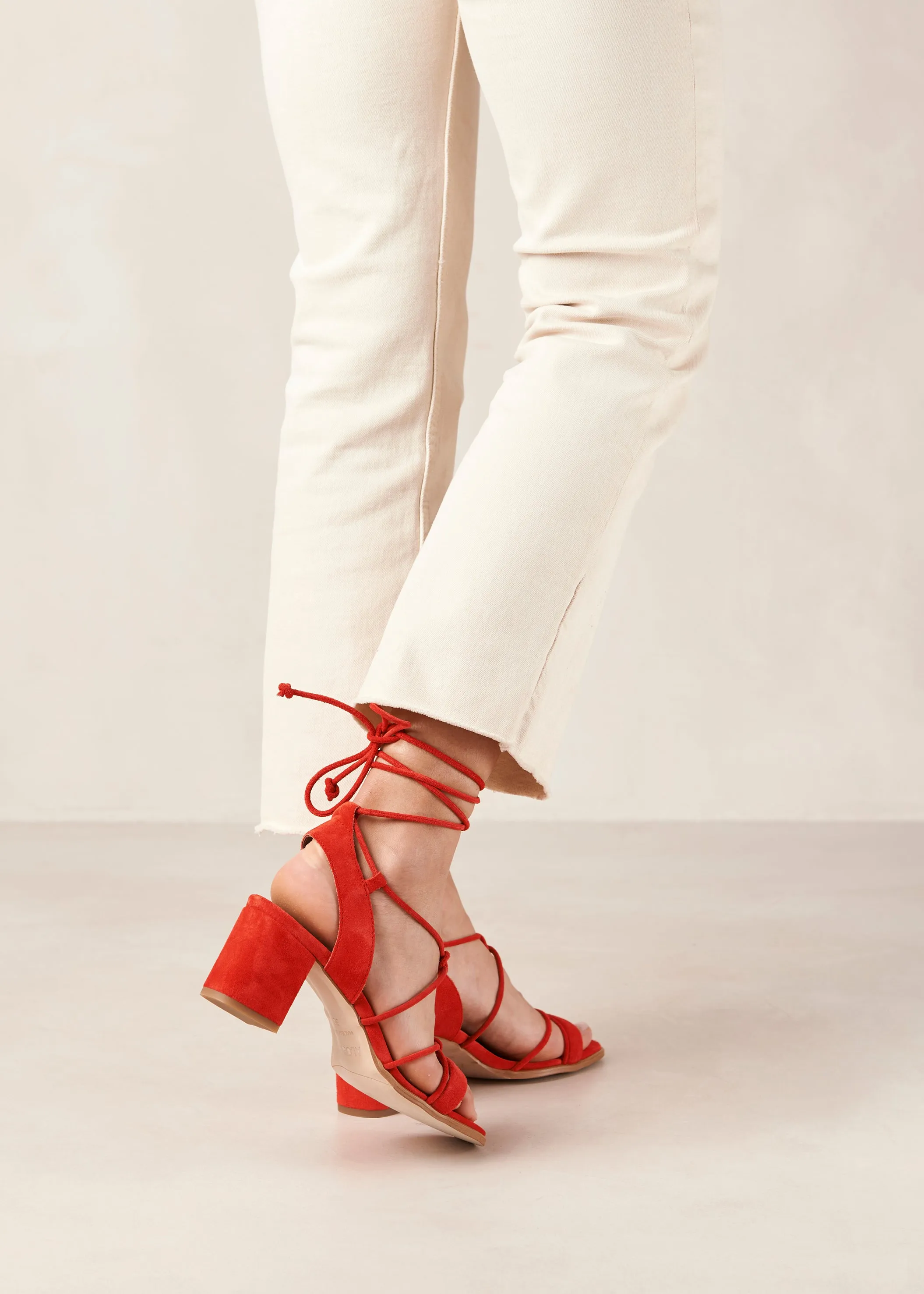 Sophie Orange Leather Sandals sold by Alohas product image thumbnail 2
