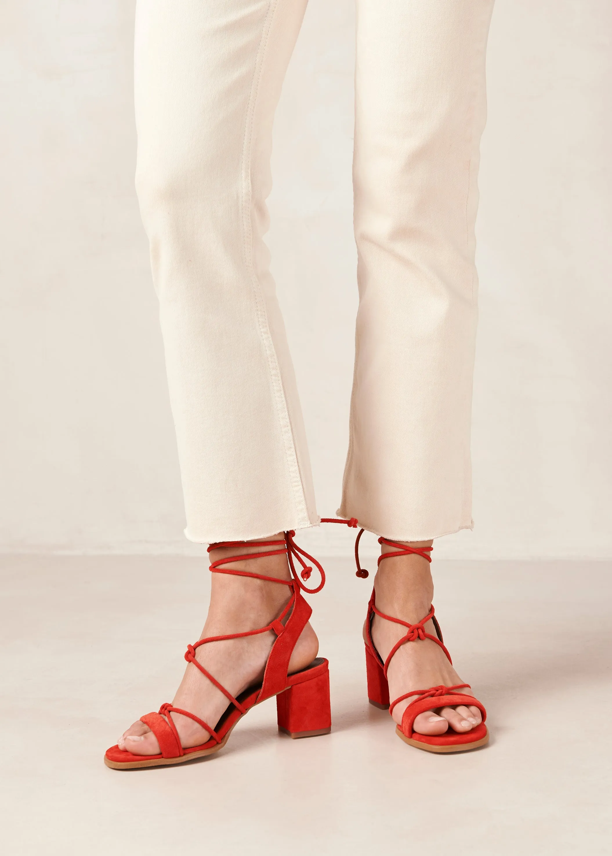 Sophie Orange Leather Sandals sold by Alohas product image thumbnail 4