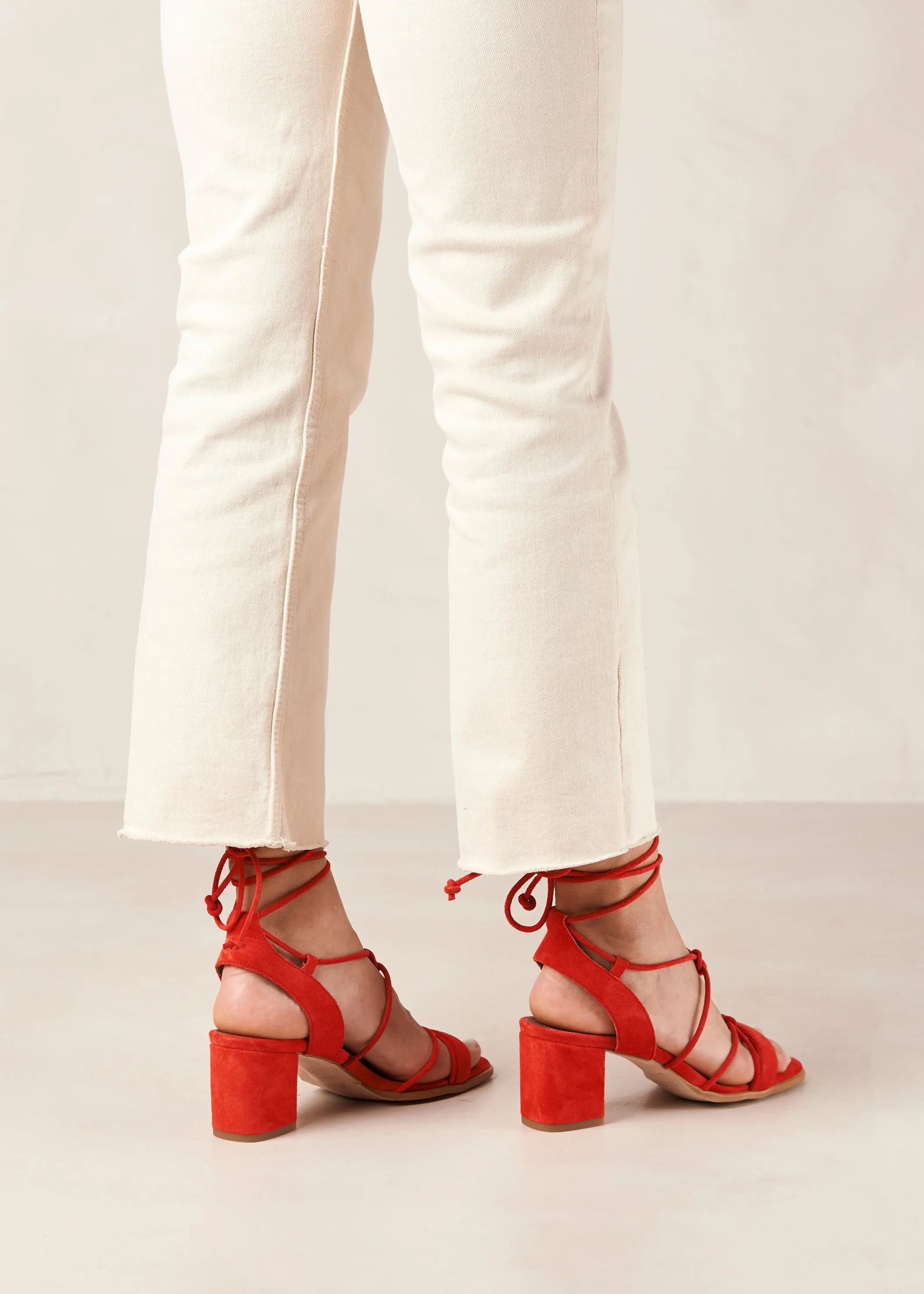 Sophie Orange Leather Sandals sold by Alohas product image thumbnail 5