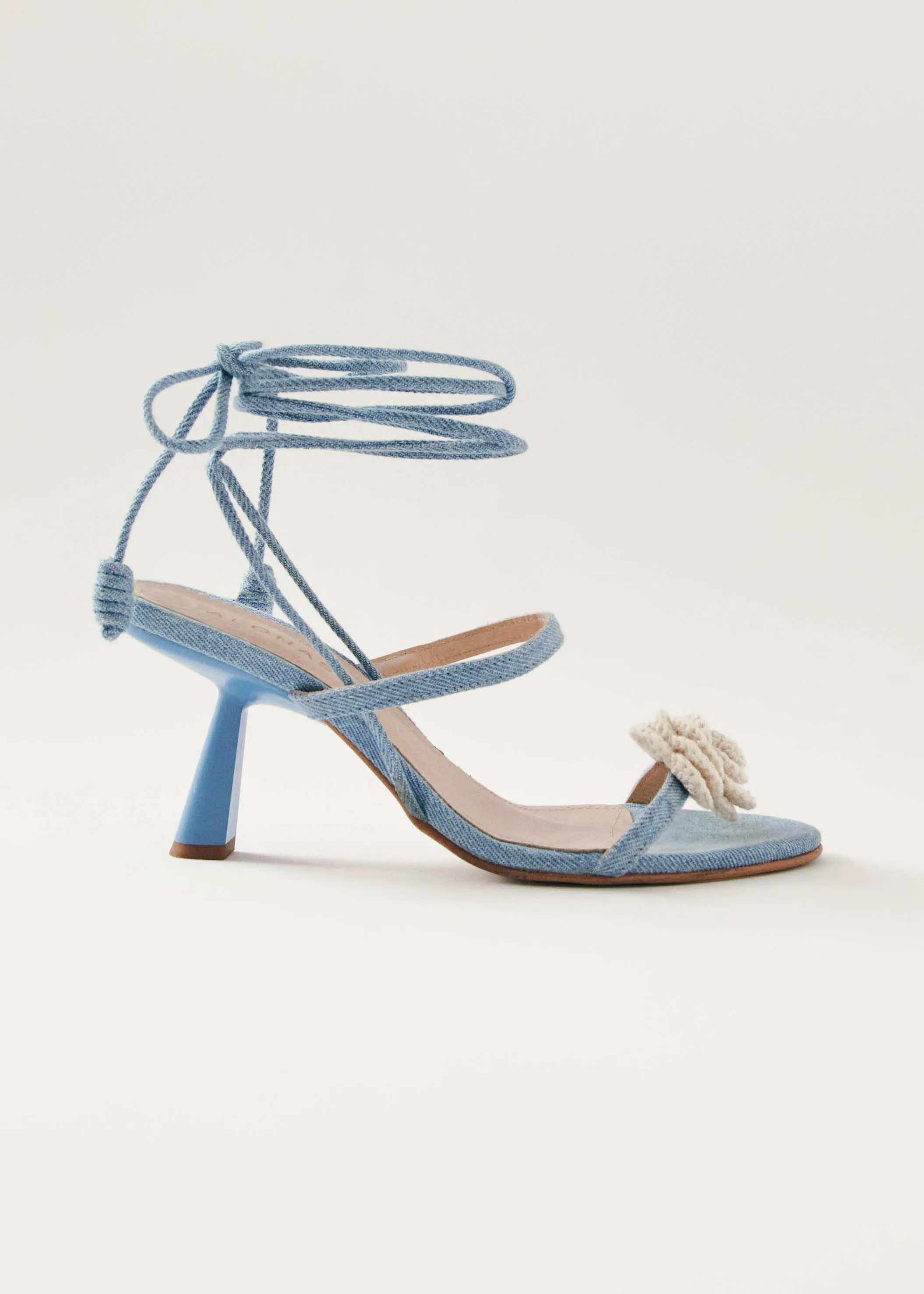 Kendra Bloom Denim Blue Sandals sold by Alohas