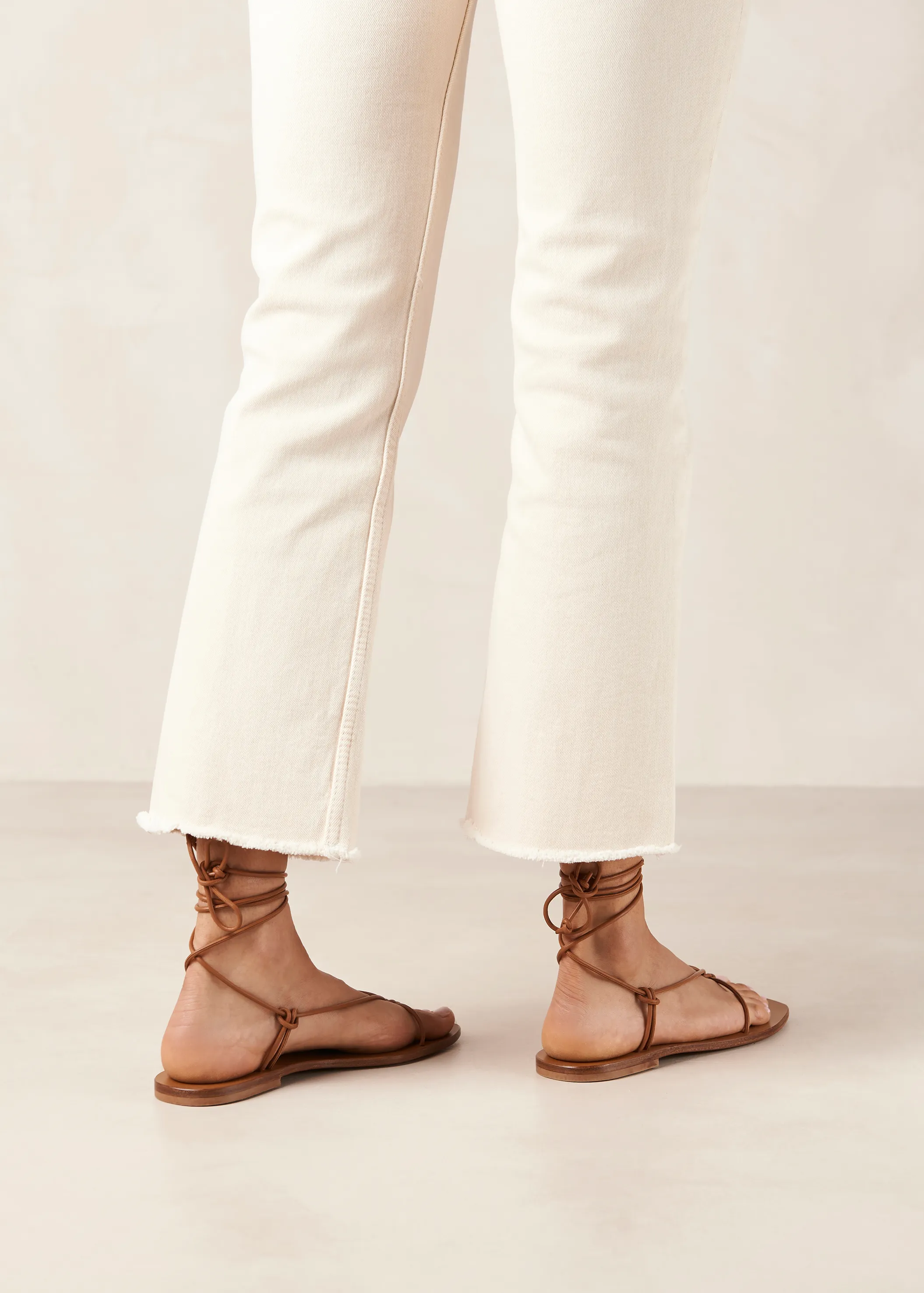 Misty Tan Leather Sandals sold by Alohas product image thumbnail 2