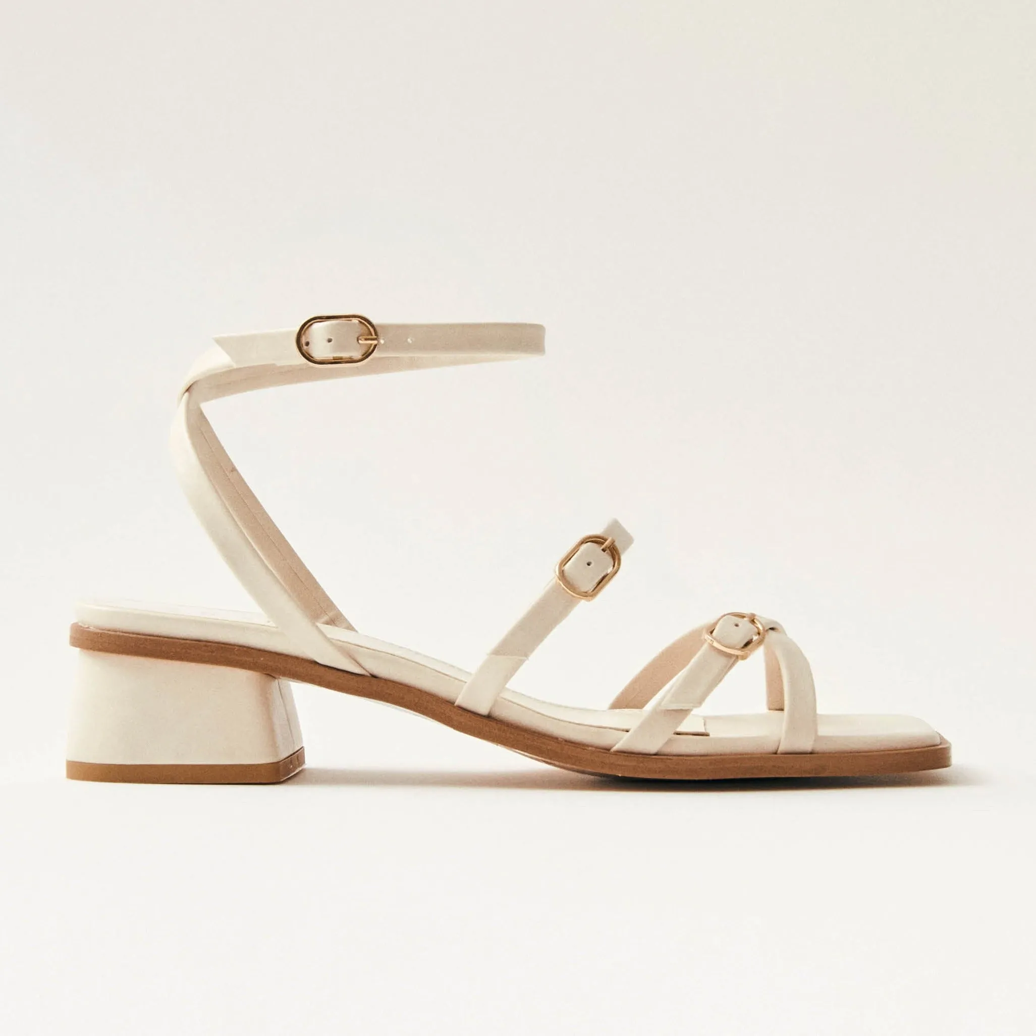 Tanya Cream Vegan Leather Sandals sold by Alohas product image thumbnail 3