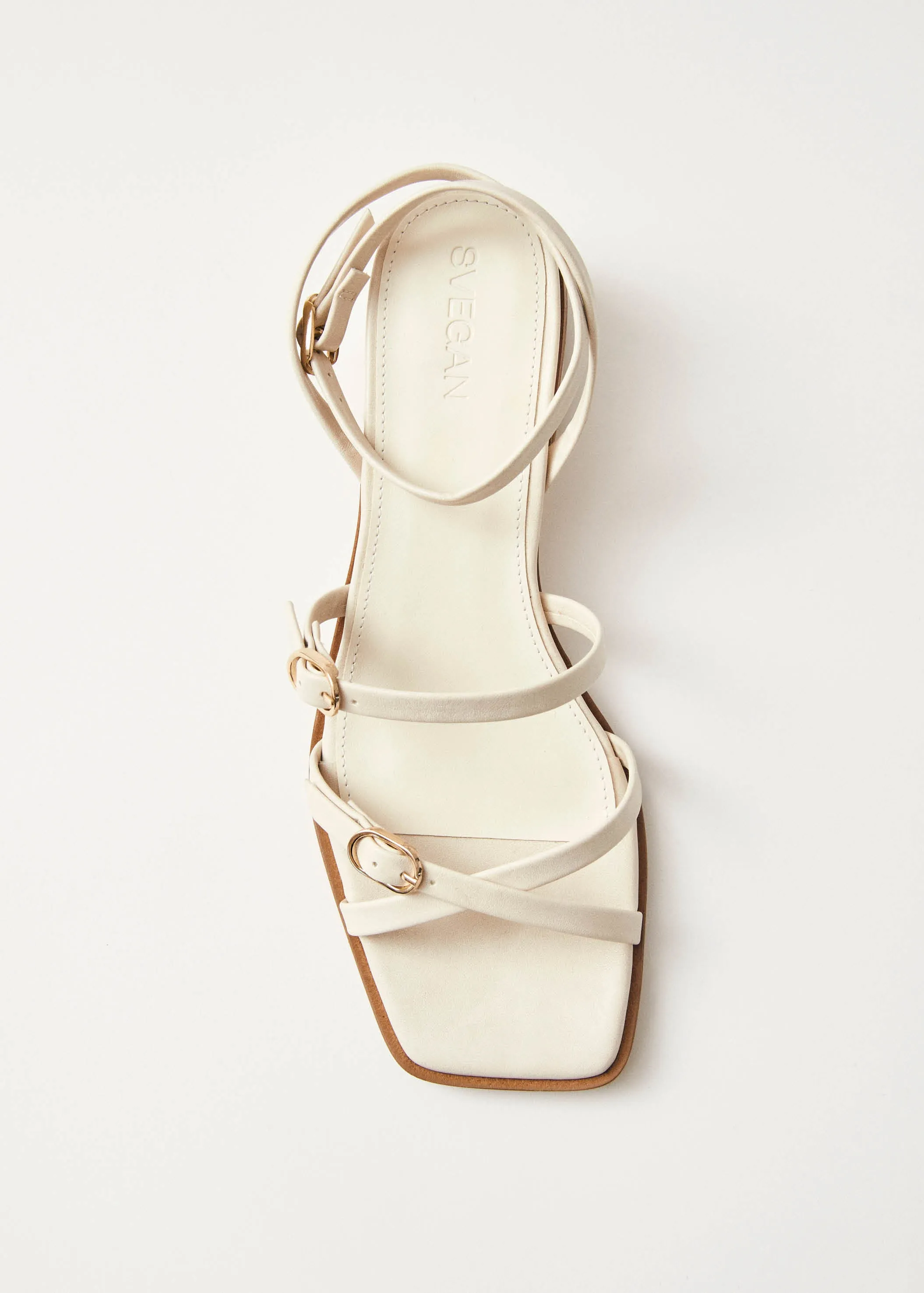 Tanya Cream Vegan Leather Sandals sold by Alohas product image thumbnail 5