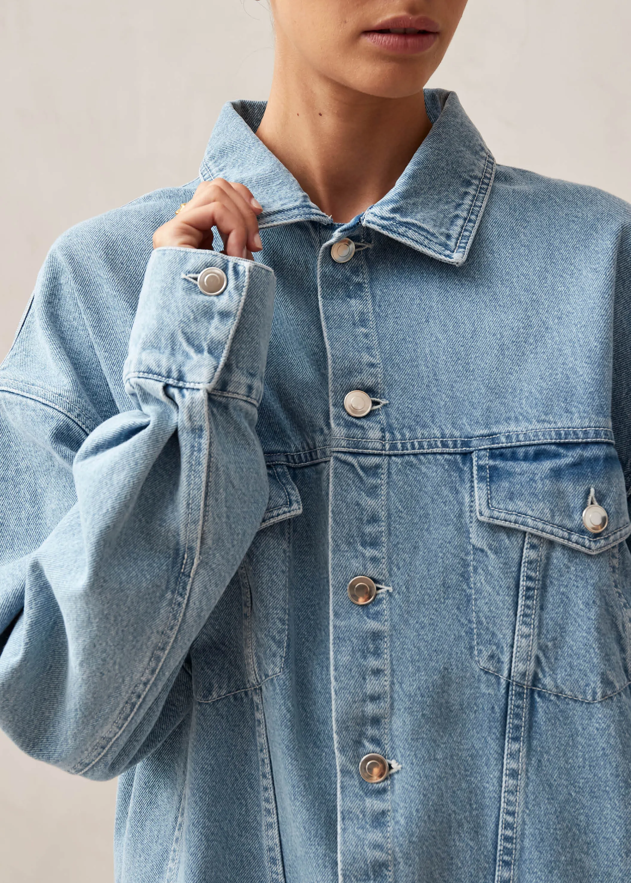 Alaska Blue Denim Jacket sold by Alohas product image thumbnail 3