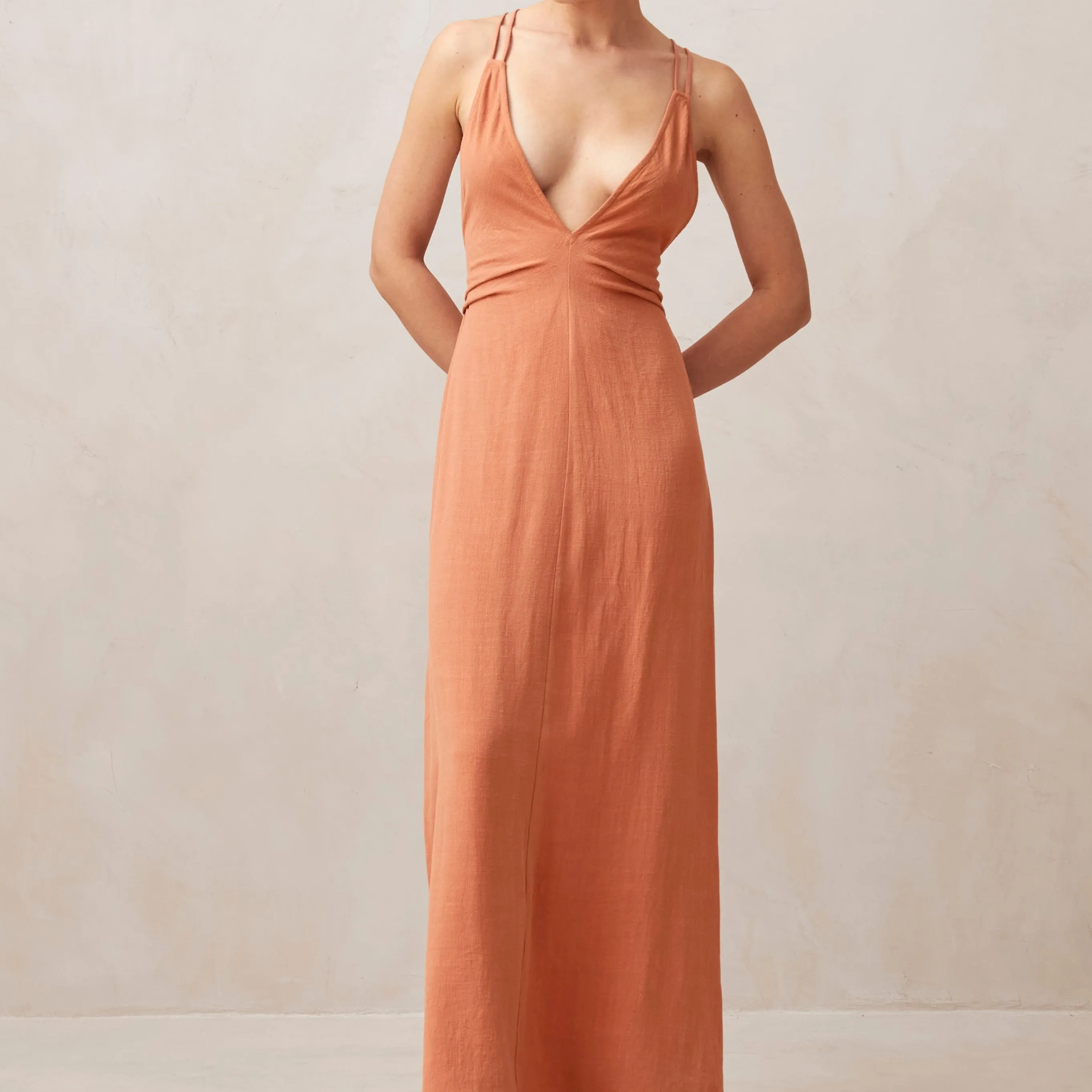 Mia Orange Maxi Dress sold by Alohas product image thumbnail 3