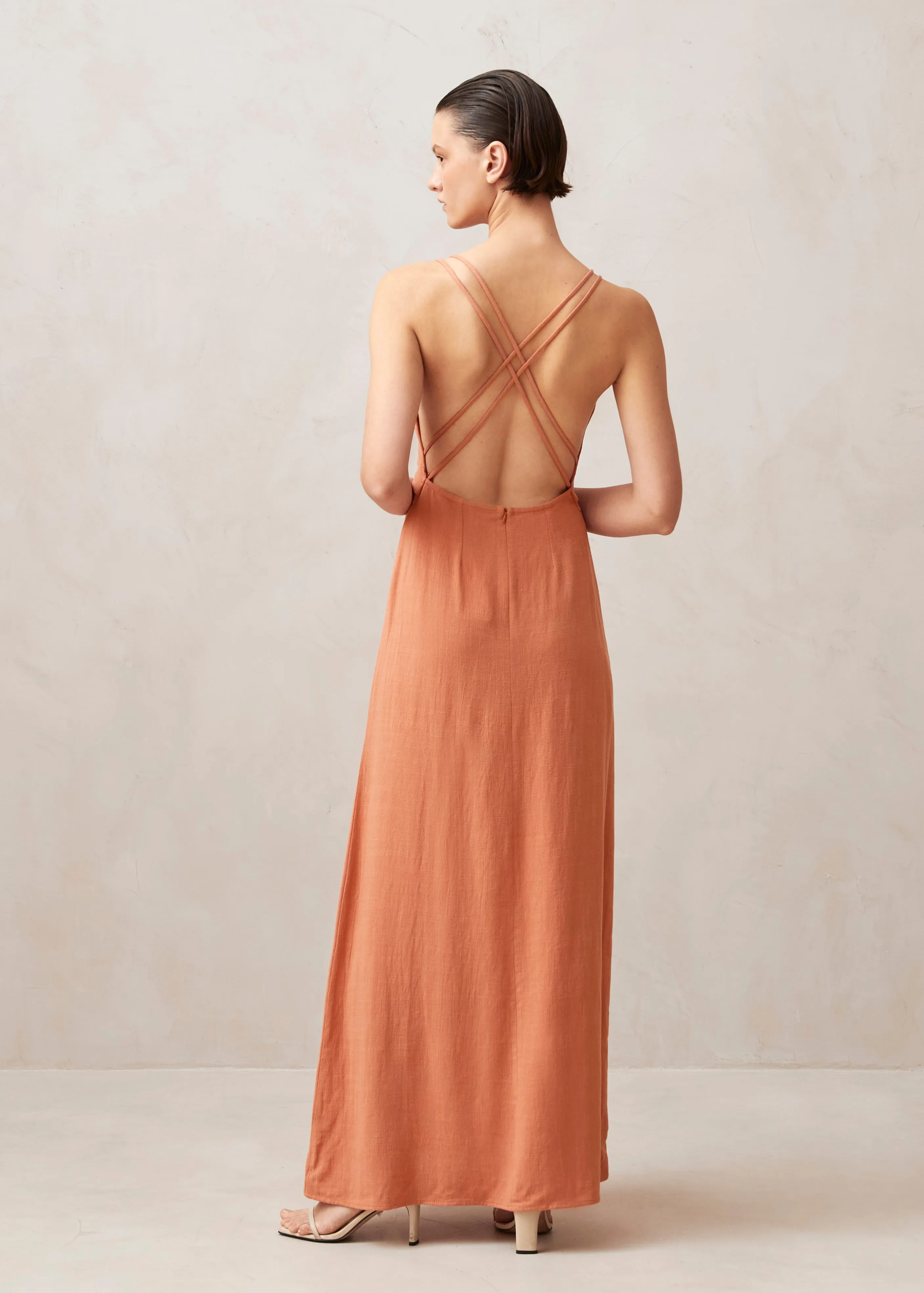 Mia Orange Maxi Dress sold by Alohas product image thumbnail 5