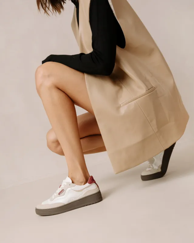 Tb.87 Vintage Beige Dark Burgundy sold by Alohas