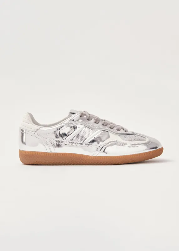 Tb.490 Rife Shimmer Silver Cream Leather Sneakers sold by Alohas