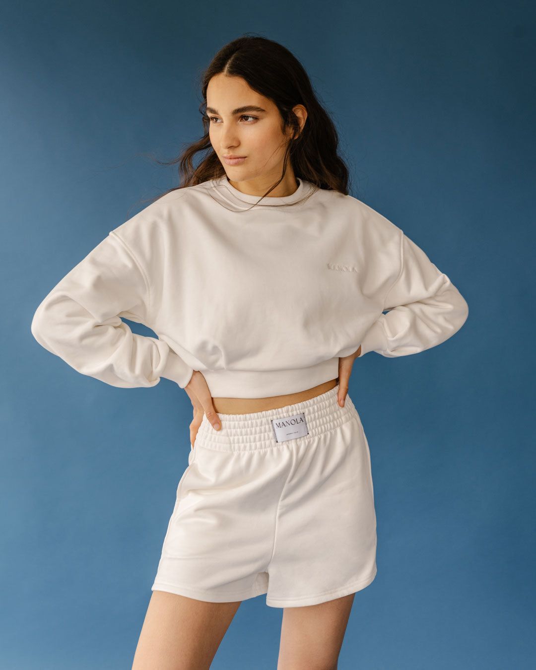 Menina Crop Sweatshirt Coconut sold by Alohas product image thumbnail 2
