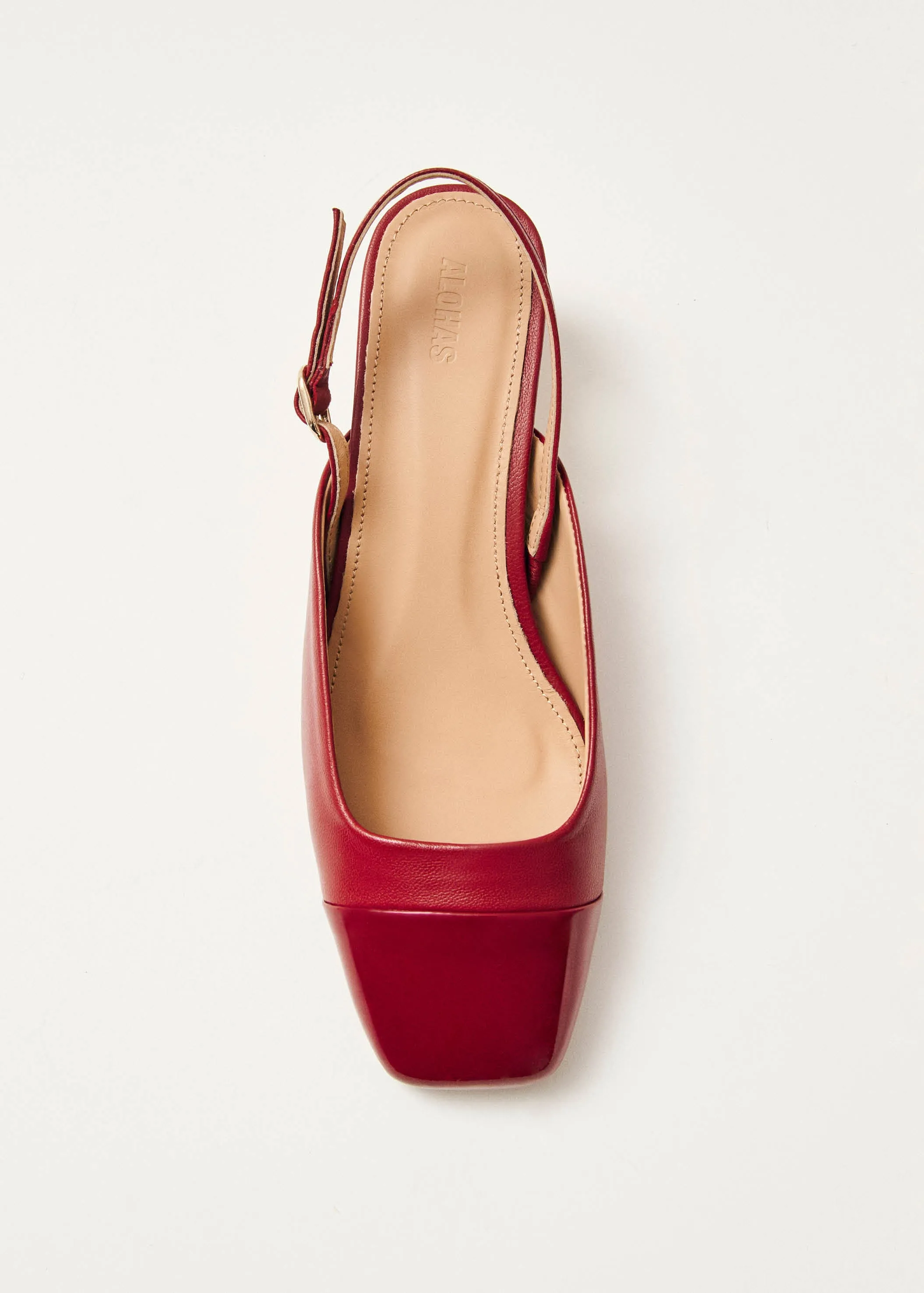 Lindy Bliss Red Leather Pumps sold by Alohas product image thumbnail 4