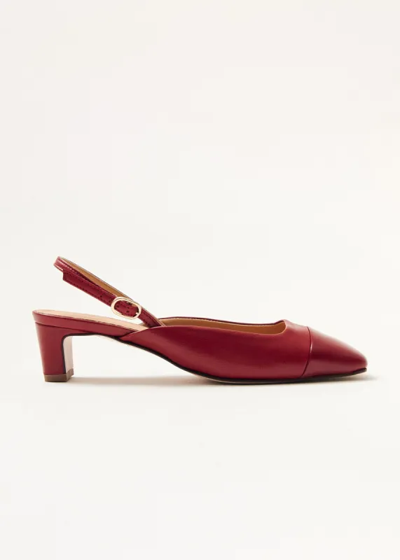 Lindy Bliss Red Leather Pumps sold by Alohas