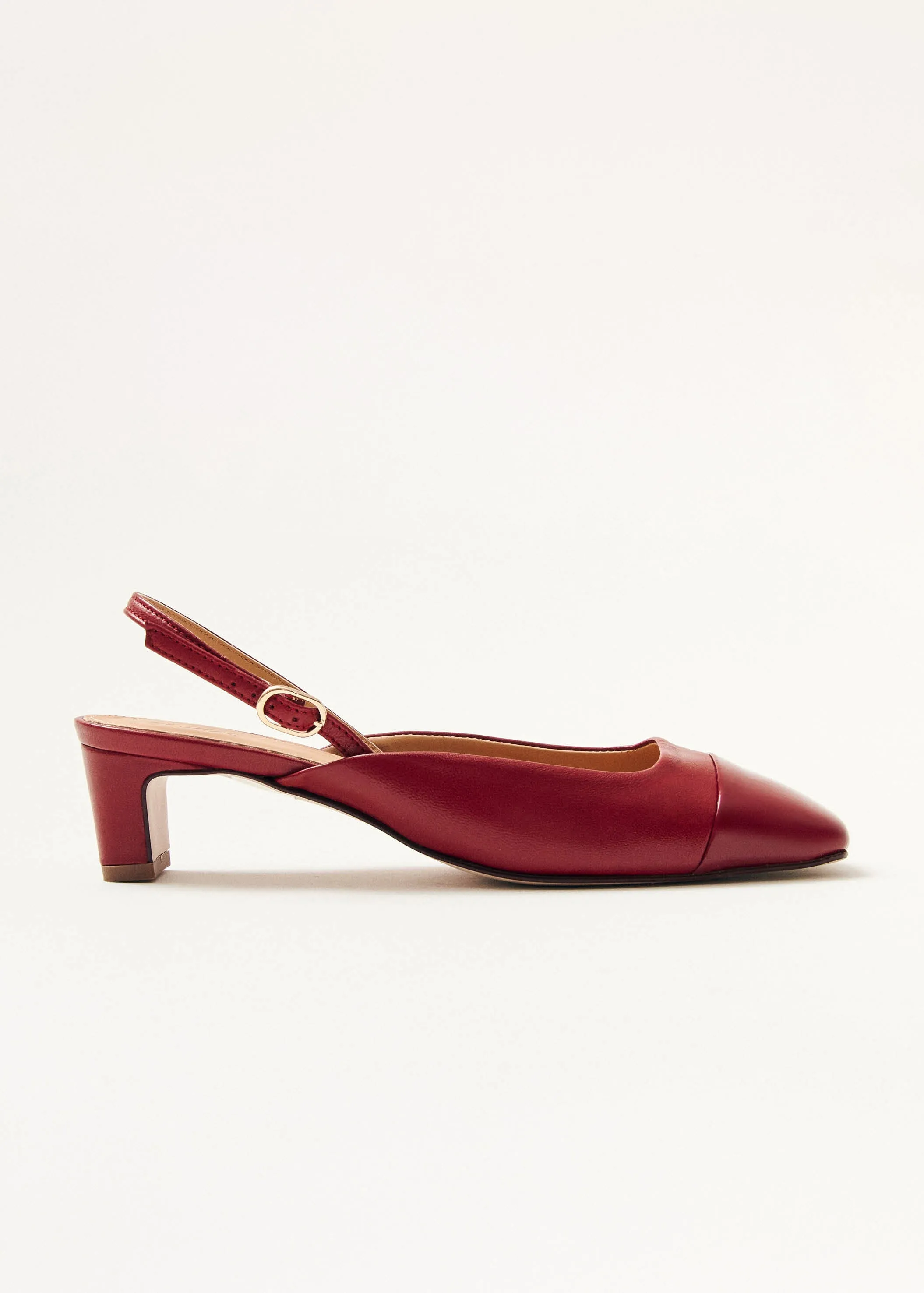 Lindy Bliss Red Leather Pumps sold by Alohas